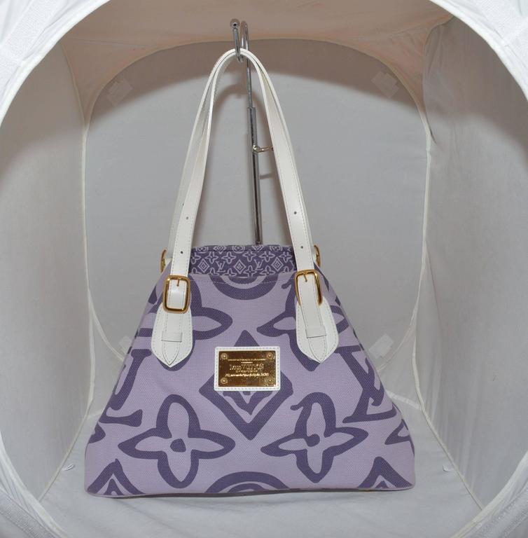 Louis Vuitton Tahitienne Cabas Canvas Tote Bag at 1stdibs