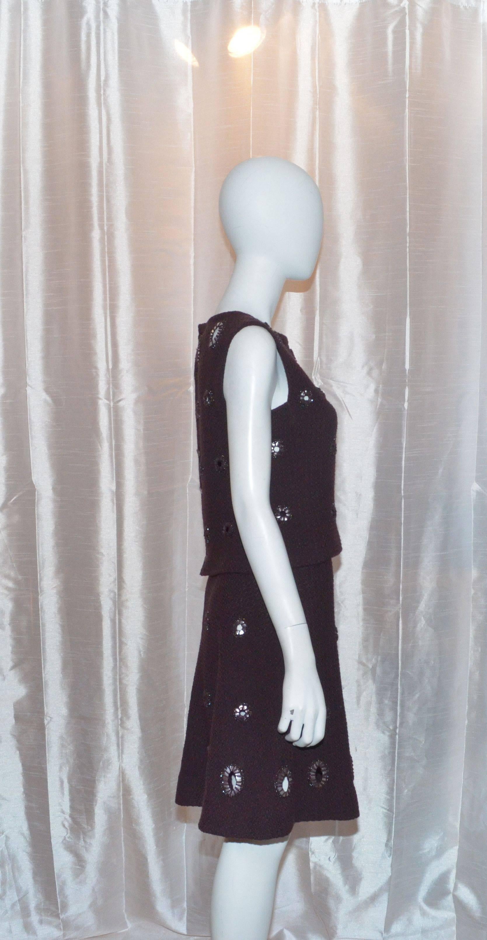 Black Chanel 2000 A Skirt Suit