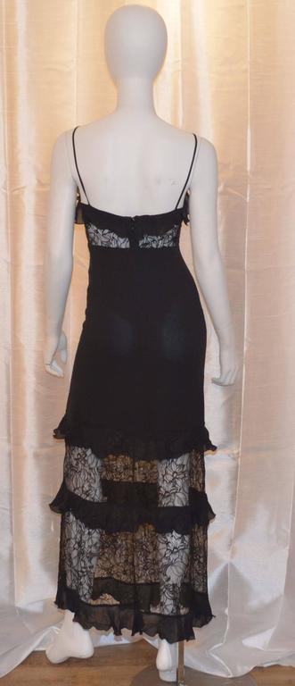 Chanel Boutique Lace Insert Slip Dress For Sale at 1stDibs