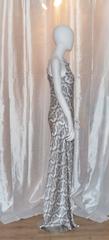 Thomas Wylde Butterfly and Skull Print One-Shoulder Gown