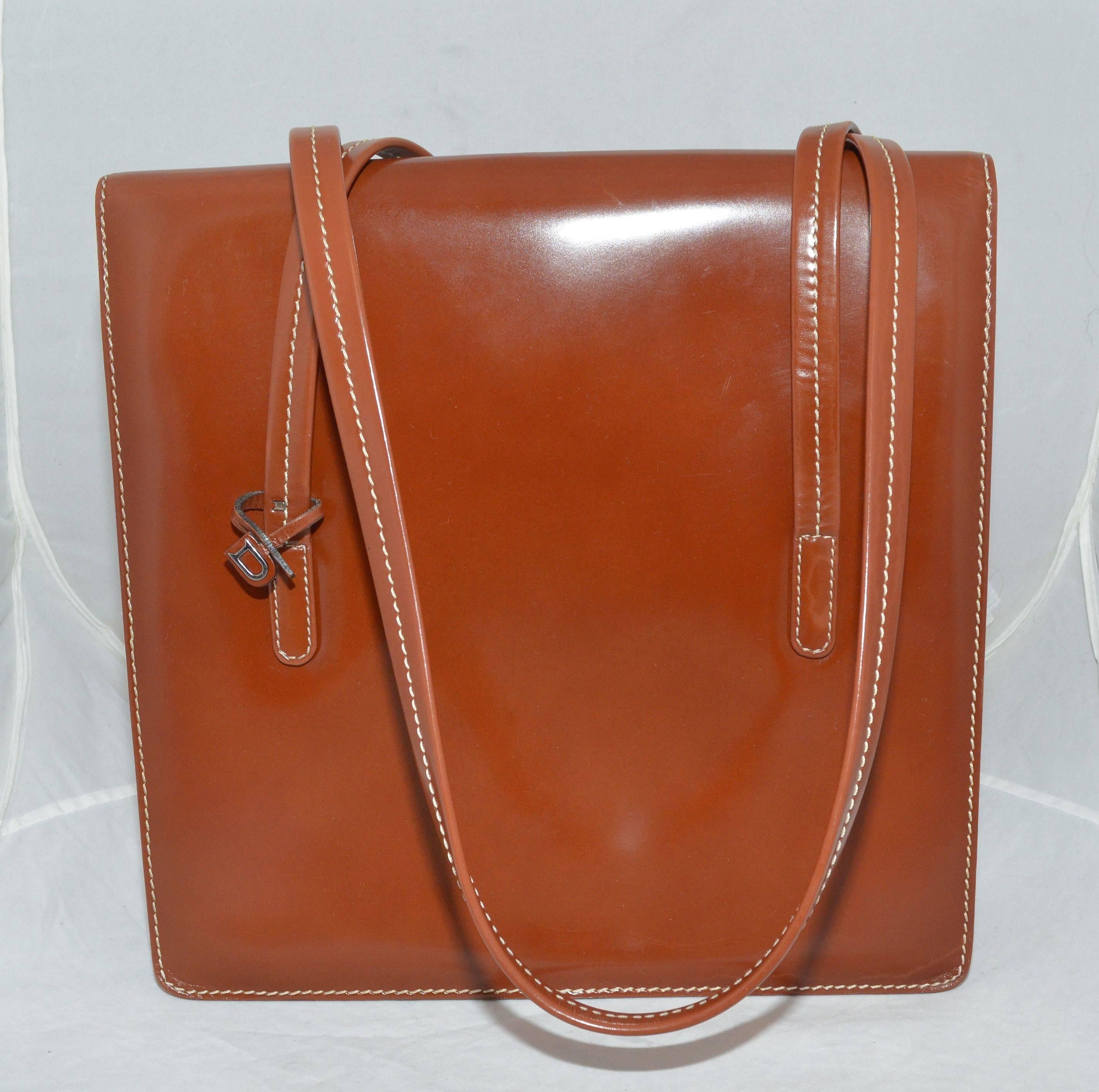 Delvaux Leather Sellier Shoulder Bag In Excellent Condition In Carmel, CA