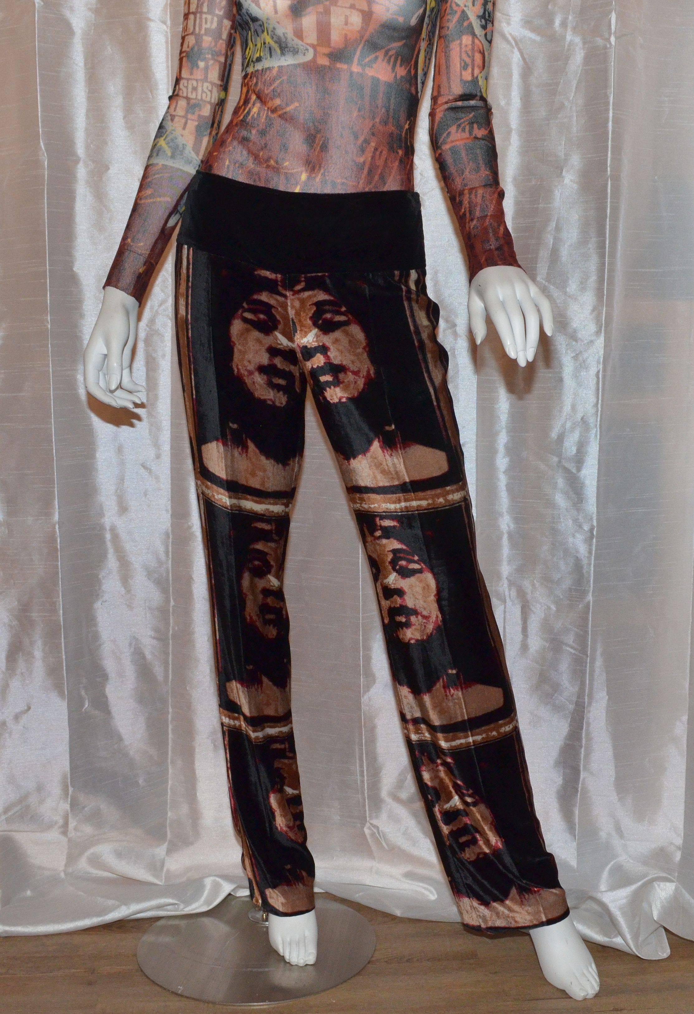 Jean Paul Gaultier Autumn 1997 Print Top & Pants In Excellent Condition In Carmel, CA