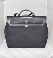 Hermes Canvas Herbag Tote Bag