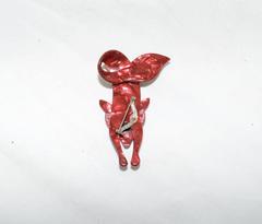 Lea Stein 1970s French Plastic Fox Brooch Pin