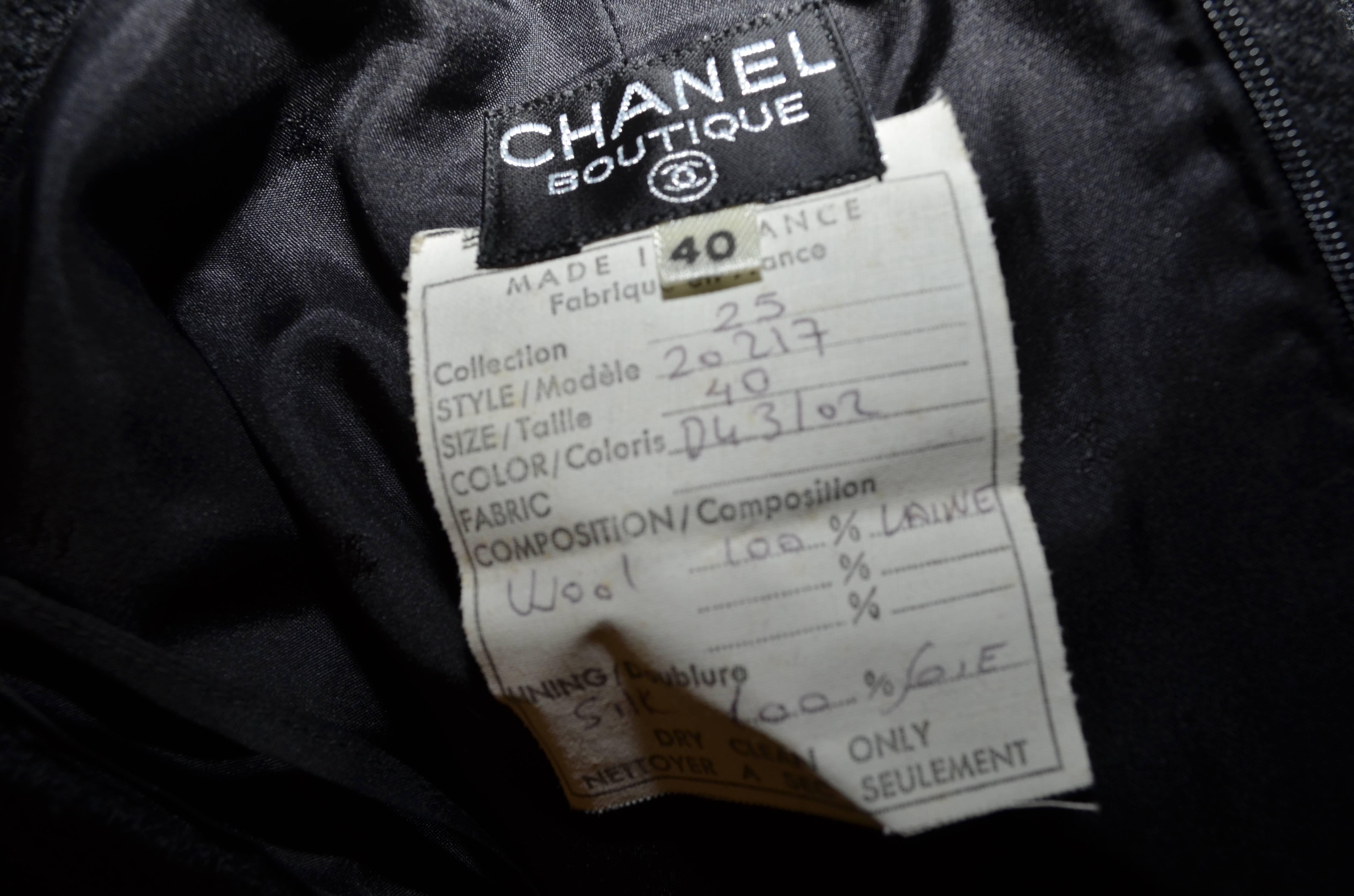 Chanel 1991 Vintage Skirt Suit Collection 25 In Excellent Condition In Carmel, CA