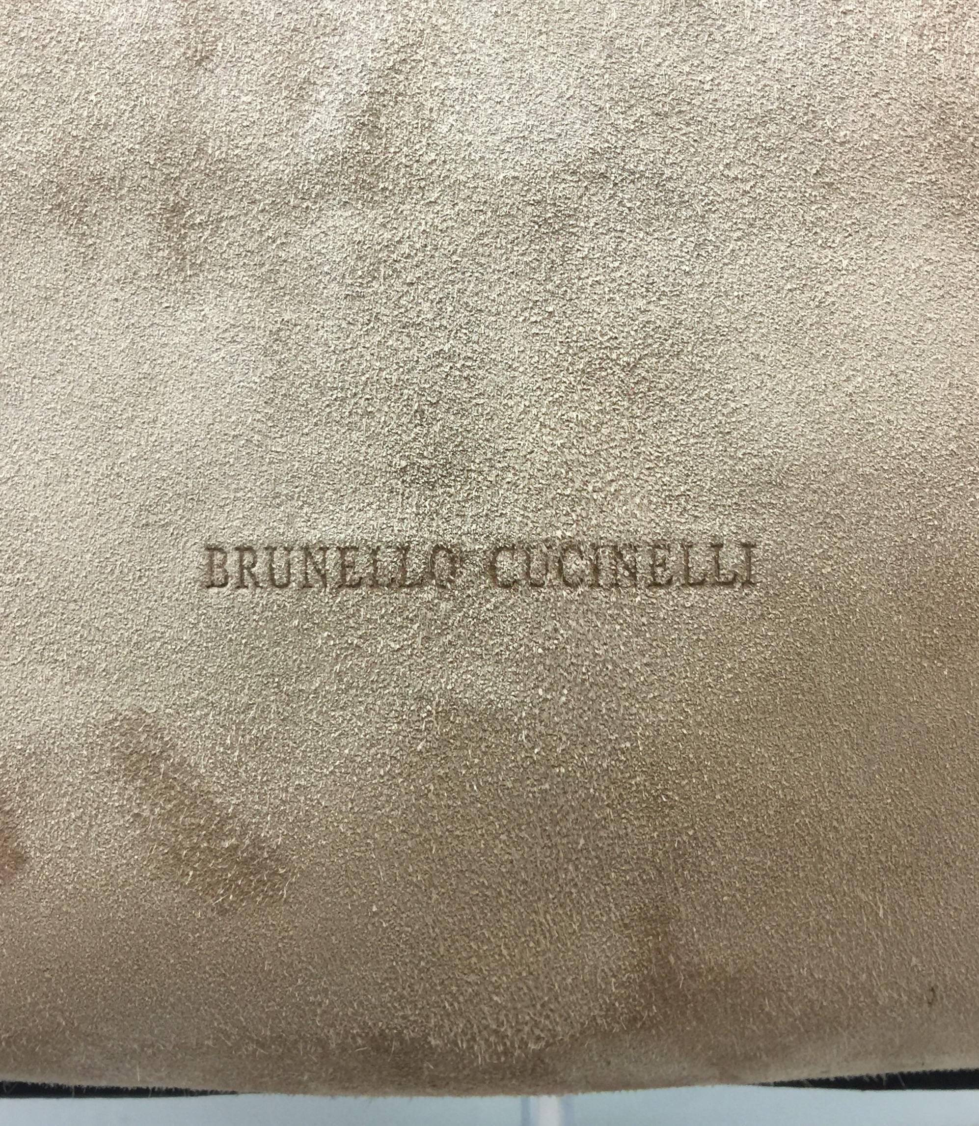 Brunello Cucinelli Suede and Leather Tote 2