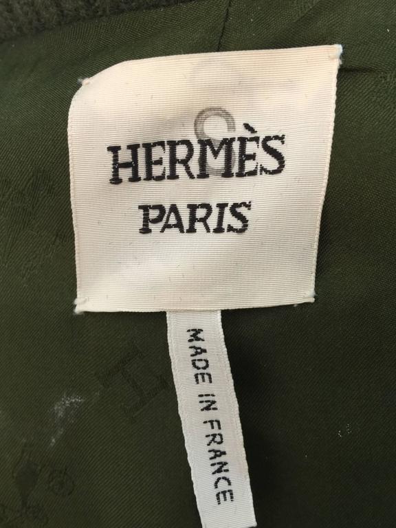 Hermes Hunter Green Suede Bomber Jacket at 1stDibs | hunter green ...