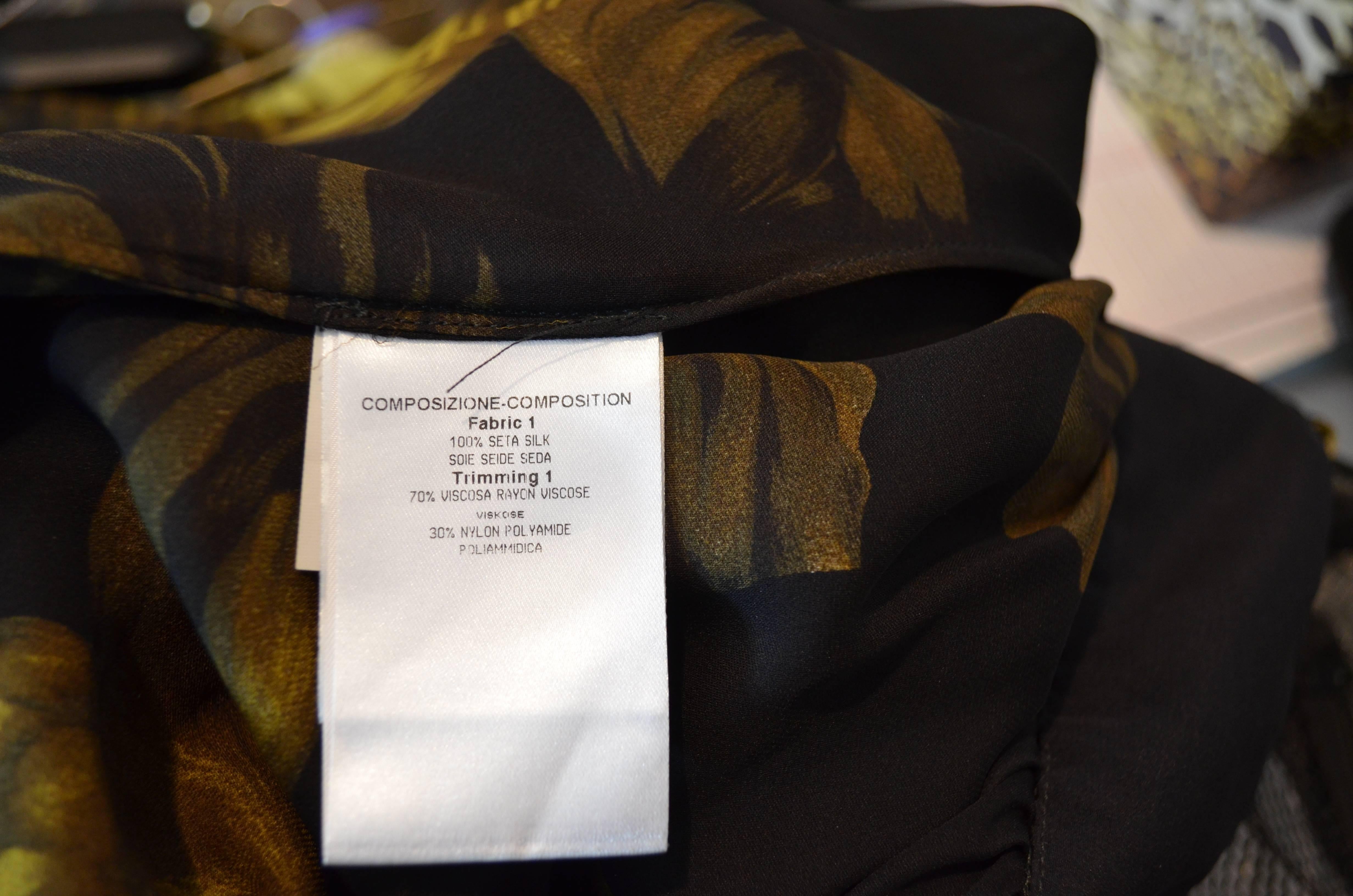 Gucci Silk Floral Halter Gown size 40 2