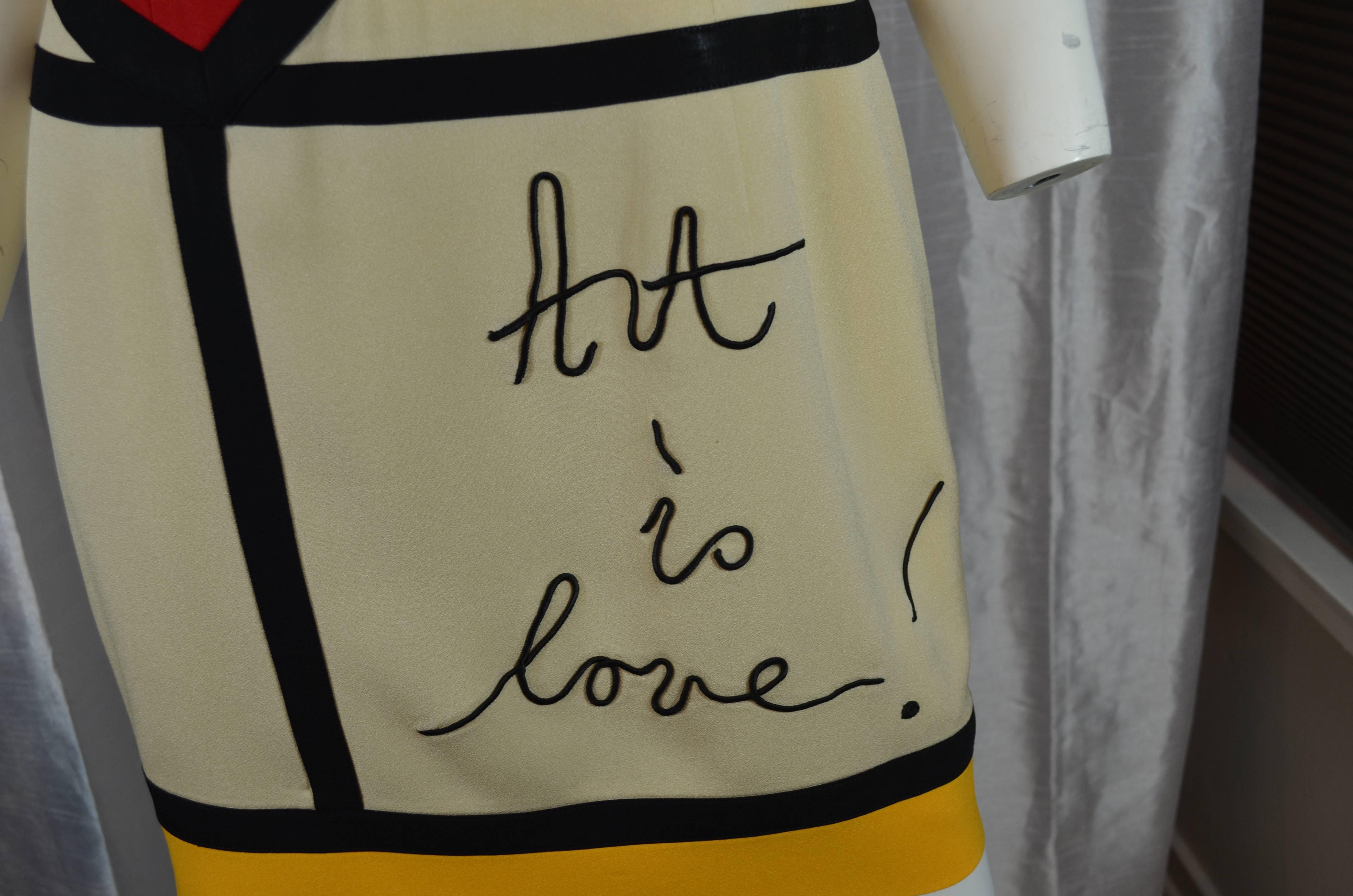 Moschino Art is Love Mondrian Dress 2