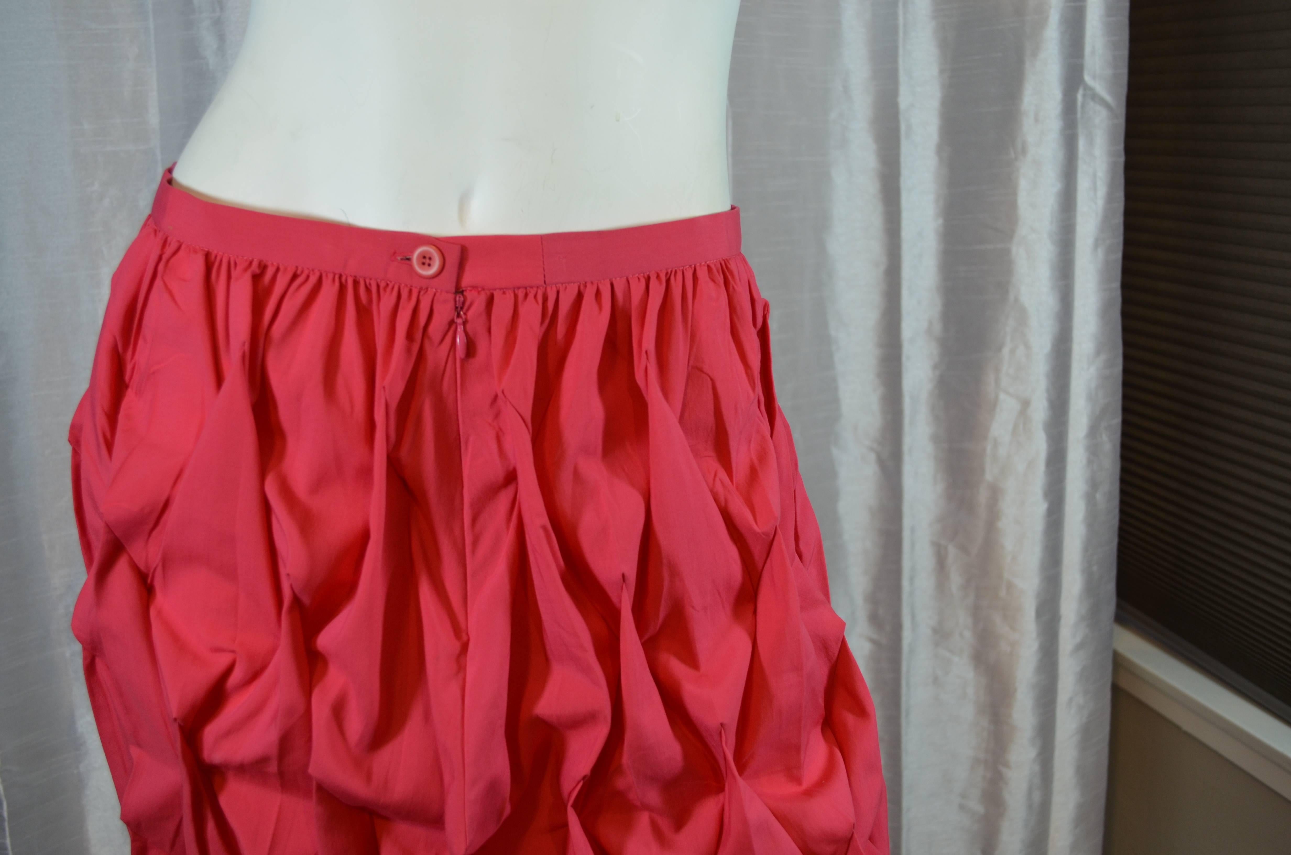 Women's Issey Miyake Pink Skirt Set For Sale