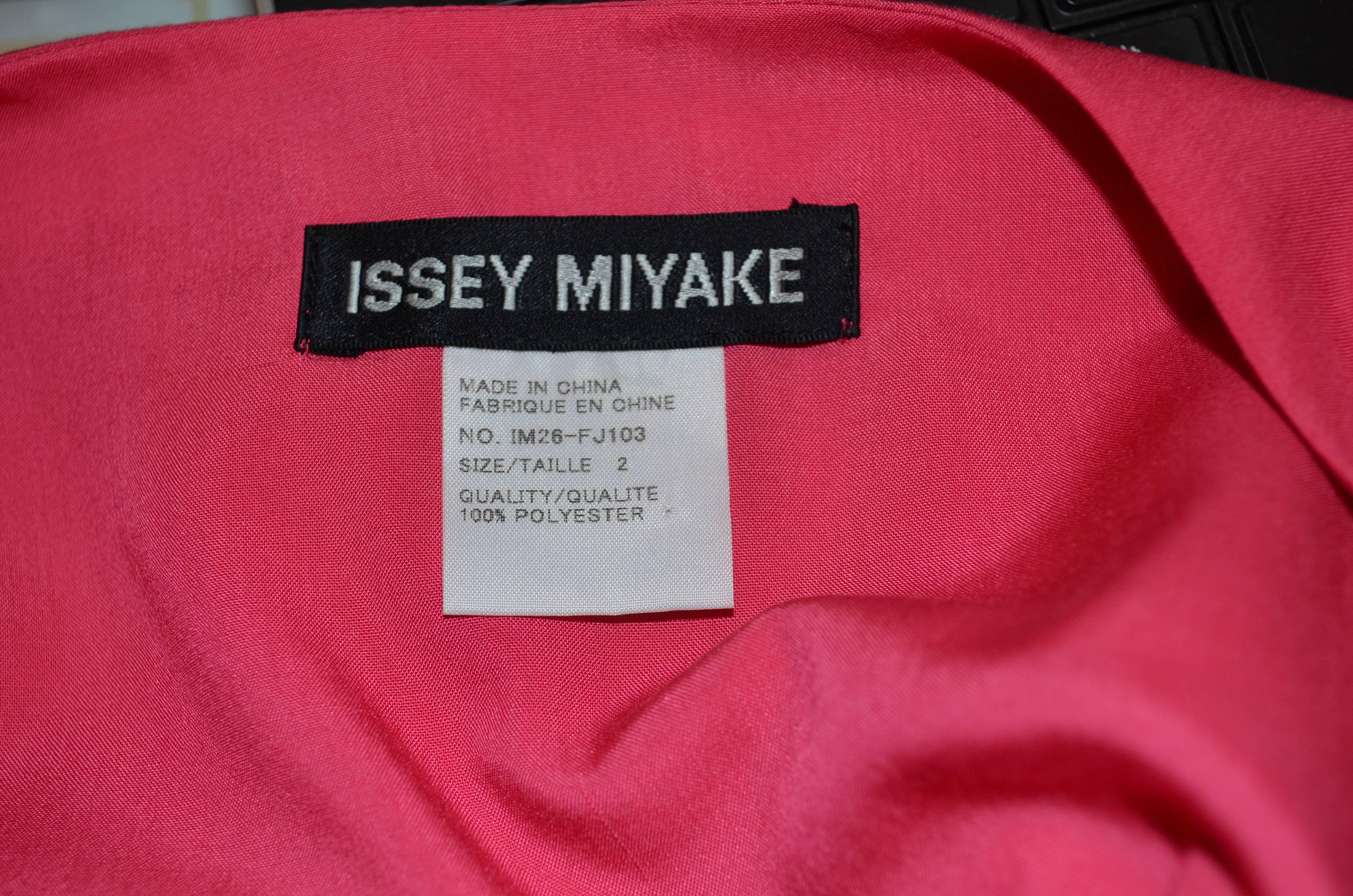 Issey Miyake Pink Skirt Set For Sale 4