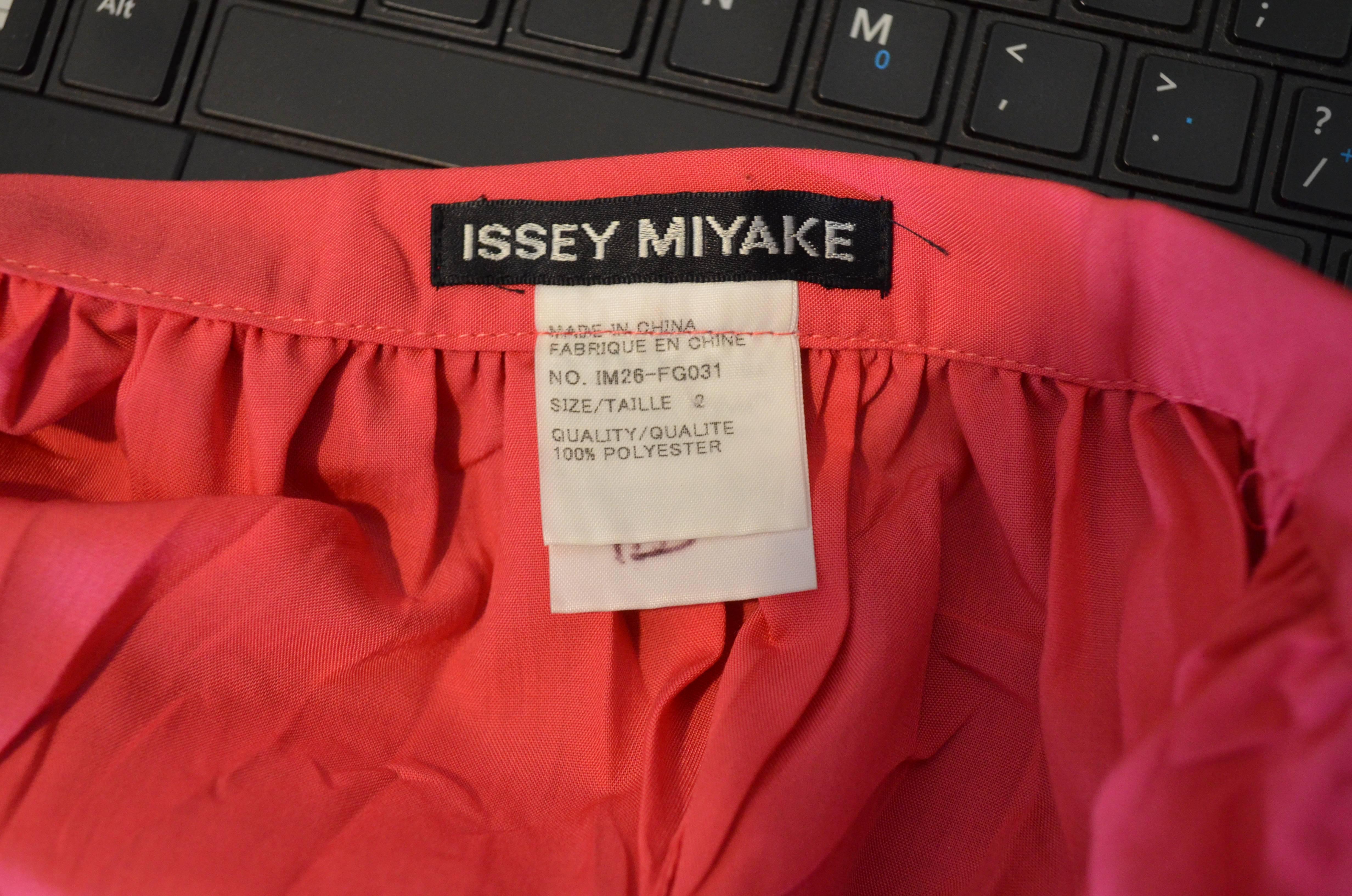 Issey Miyake Pink Skirt Set For Sale 5