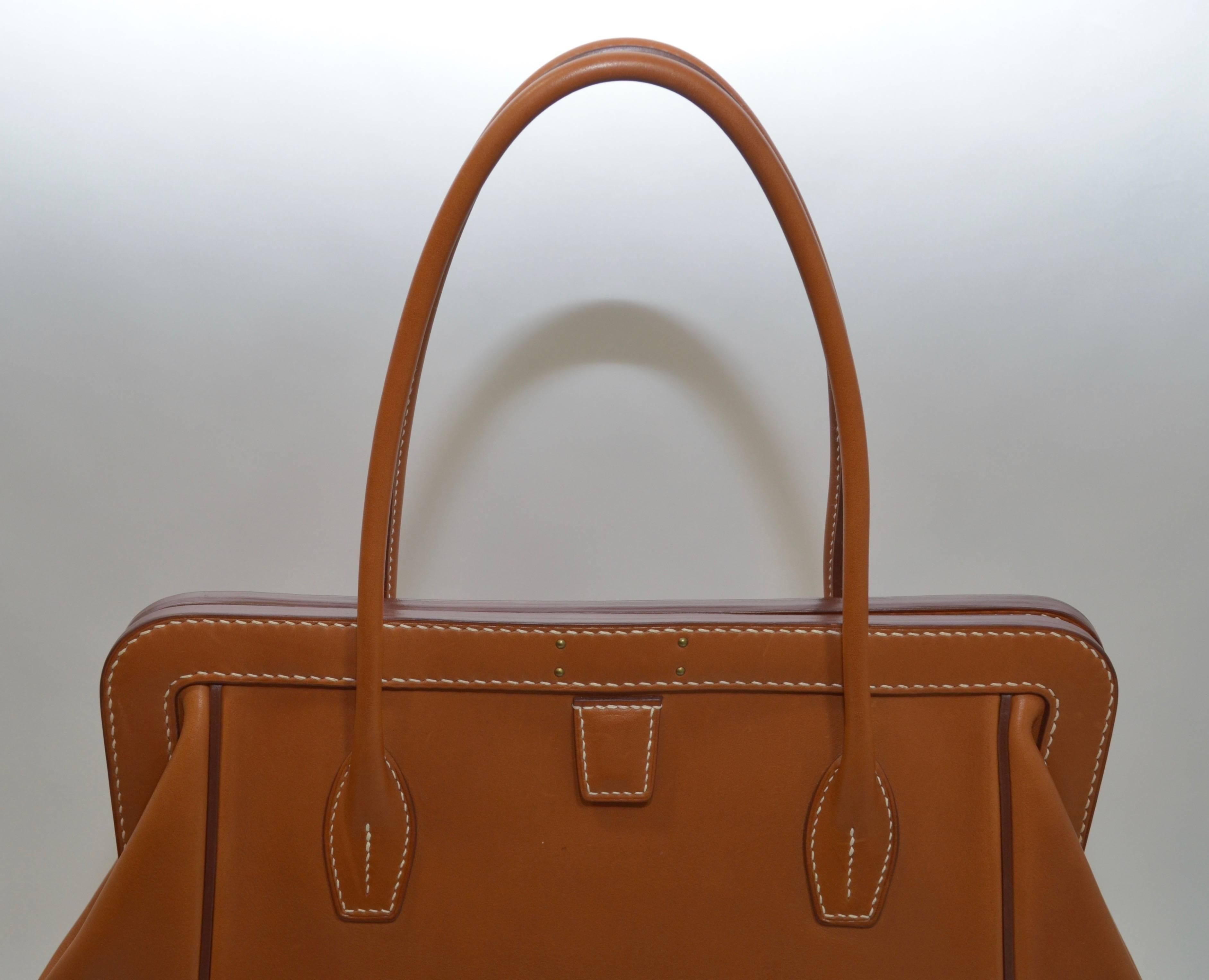 Women's or Men's Hermes GM Convoyeur Bag in Barénia Calfskin 2014