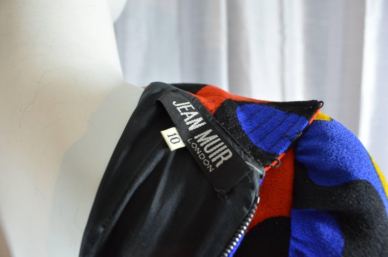 1970s Jean Muir Jersey Maxi w Ties main image 1