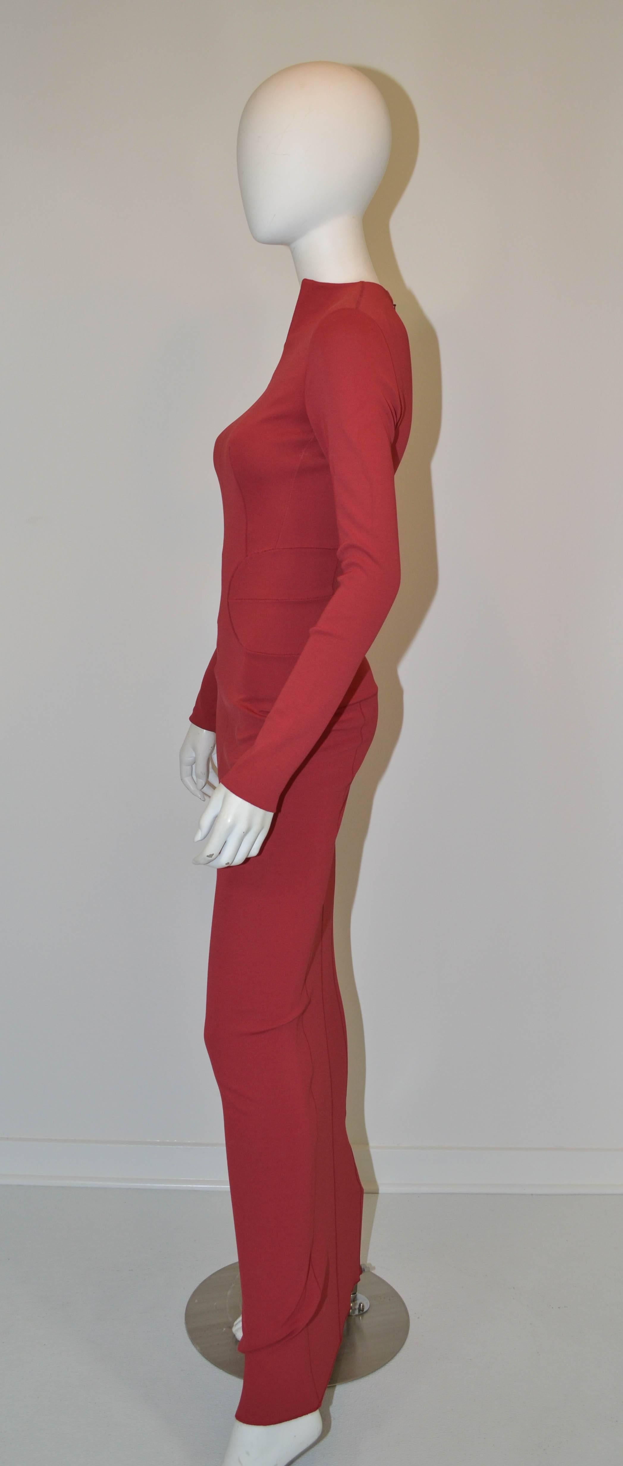 azzedine alaia red dress