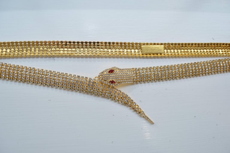 Dolce and Gabbana Couture Exotic Snake Swarovski Crystal  display picture 2