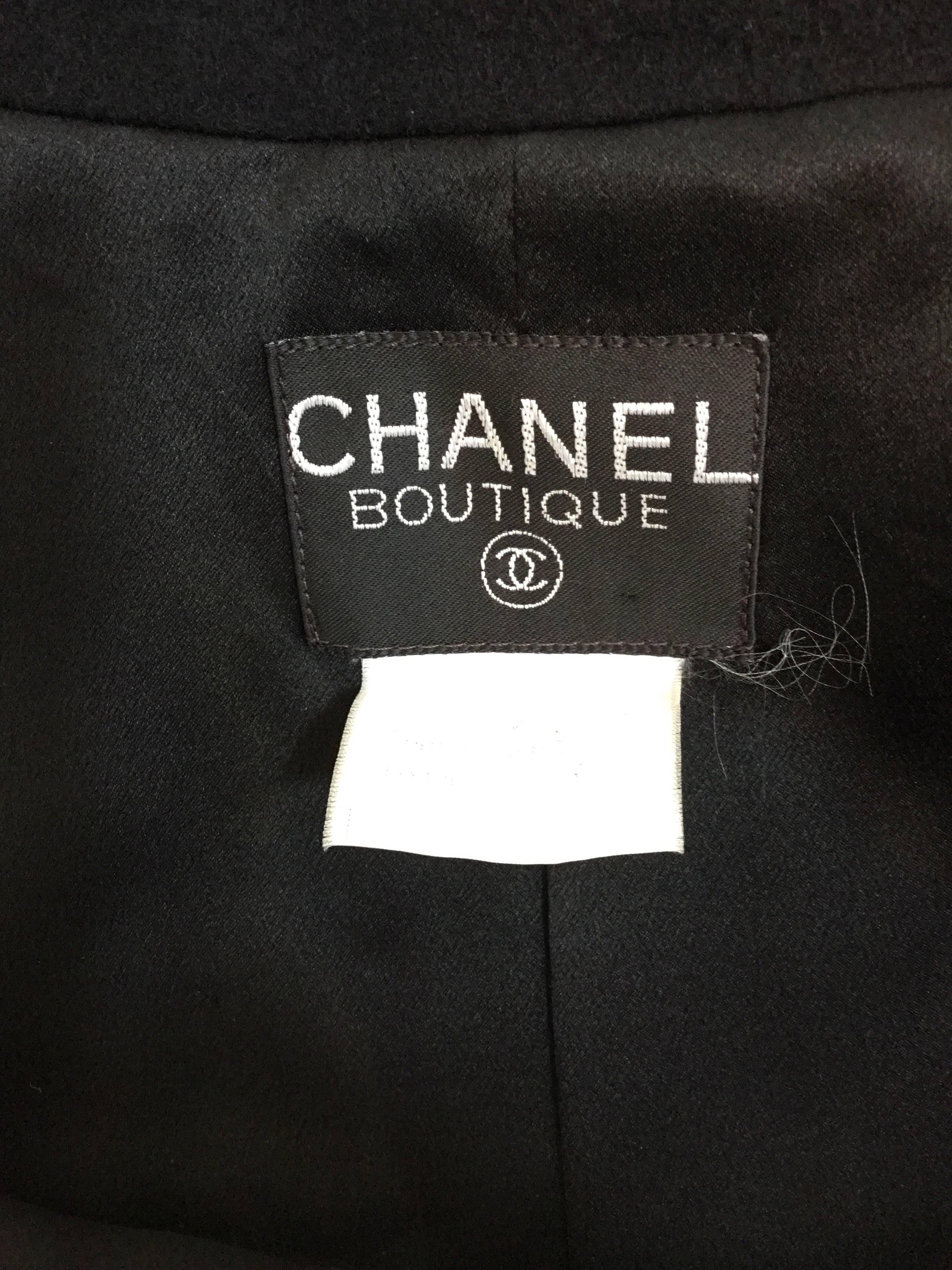 Chanel Cashmere Coat Chain Around Belt 4