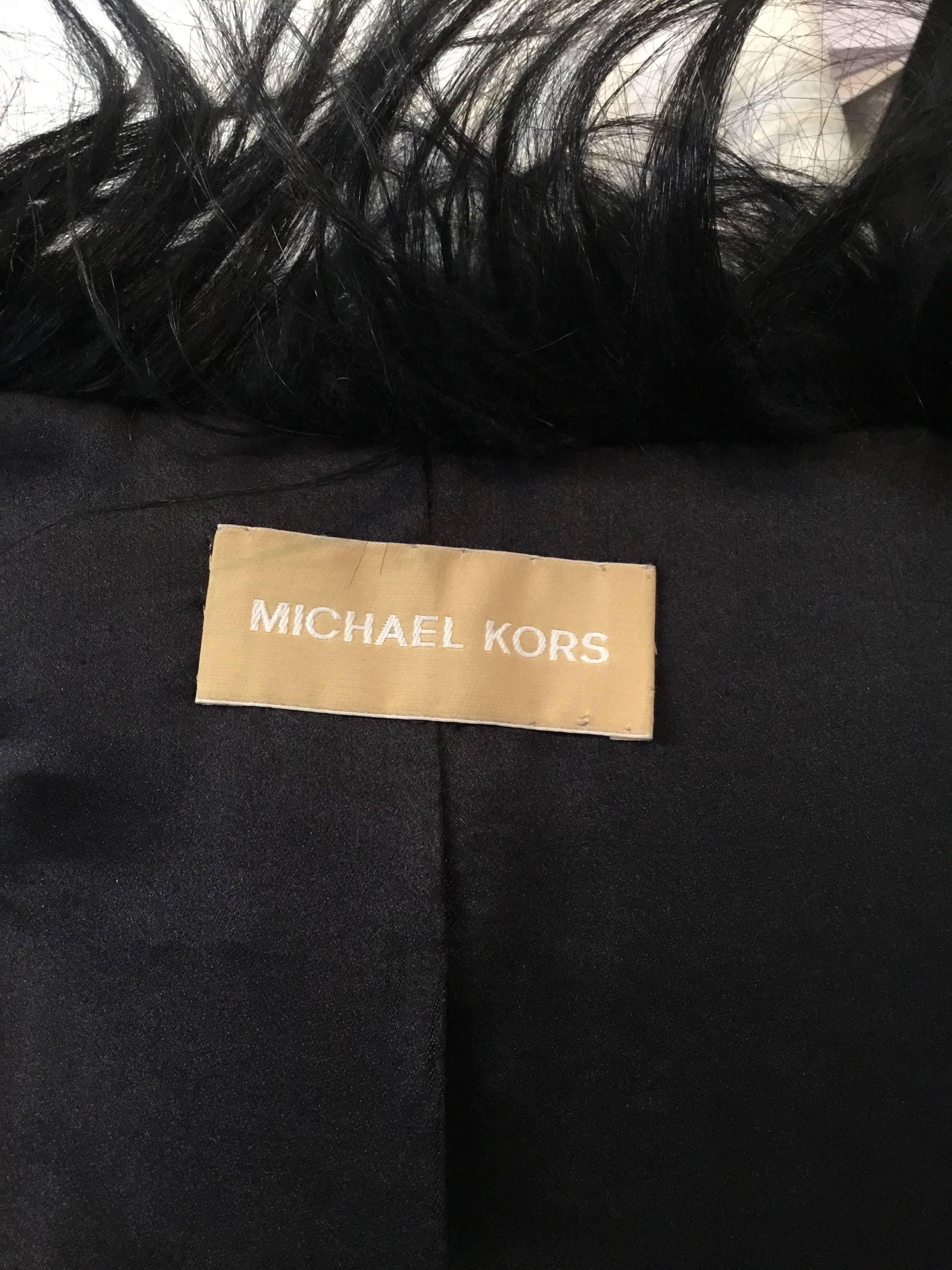 Michael Kors Goat Fur and Mink Coat 3