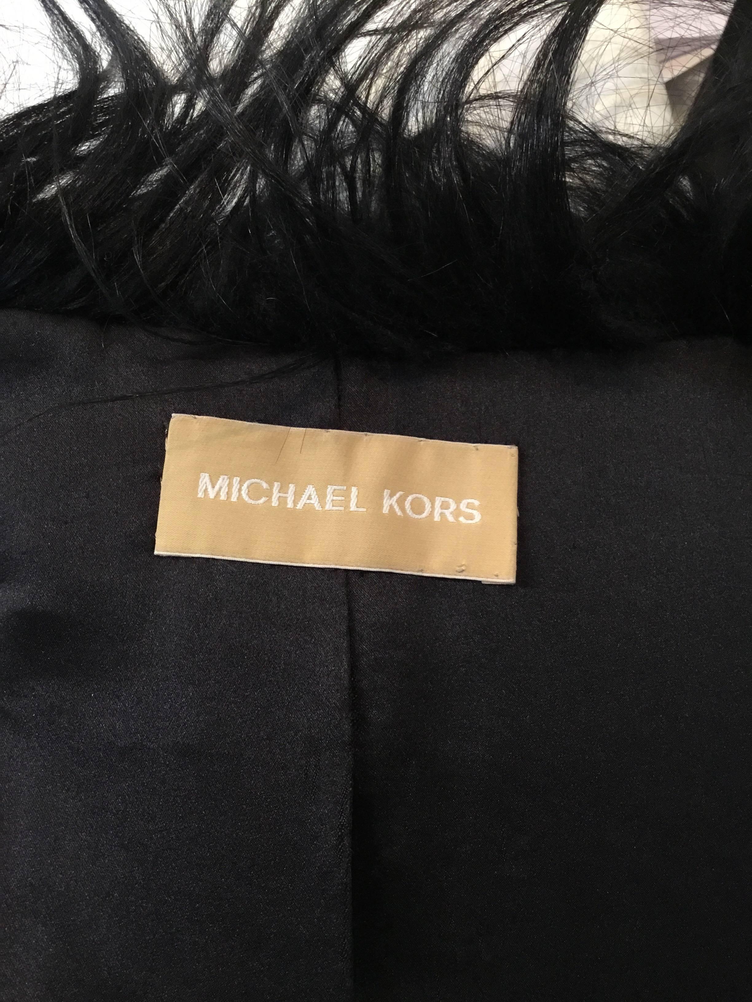 Michael Kors Goat Fur and Mink Coat 2