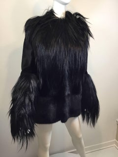Michael Kors Goat Fur and Mink Coat