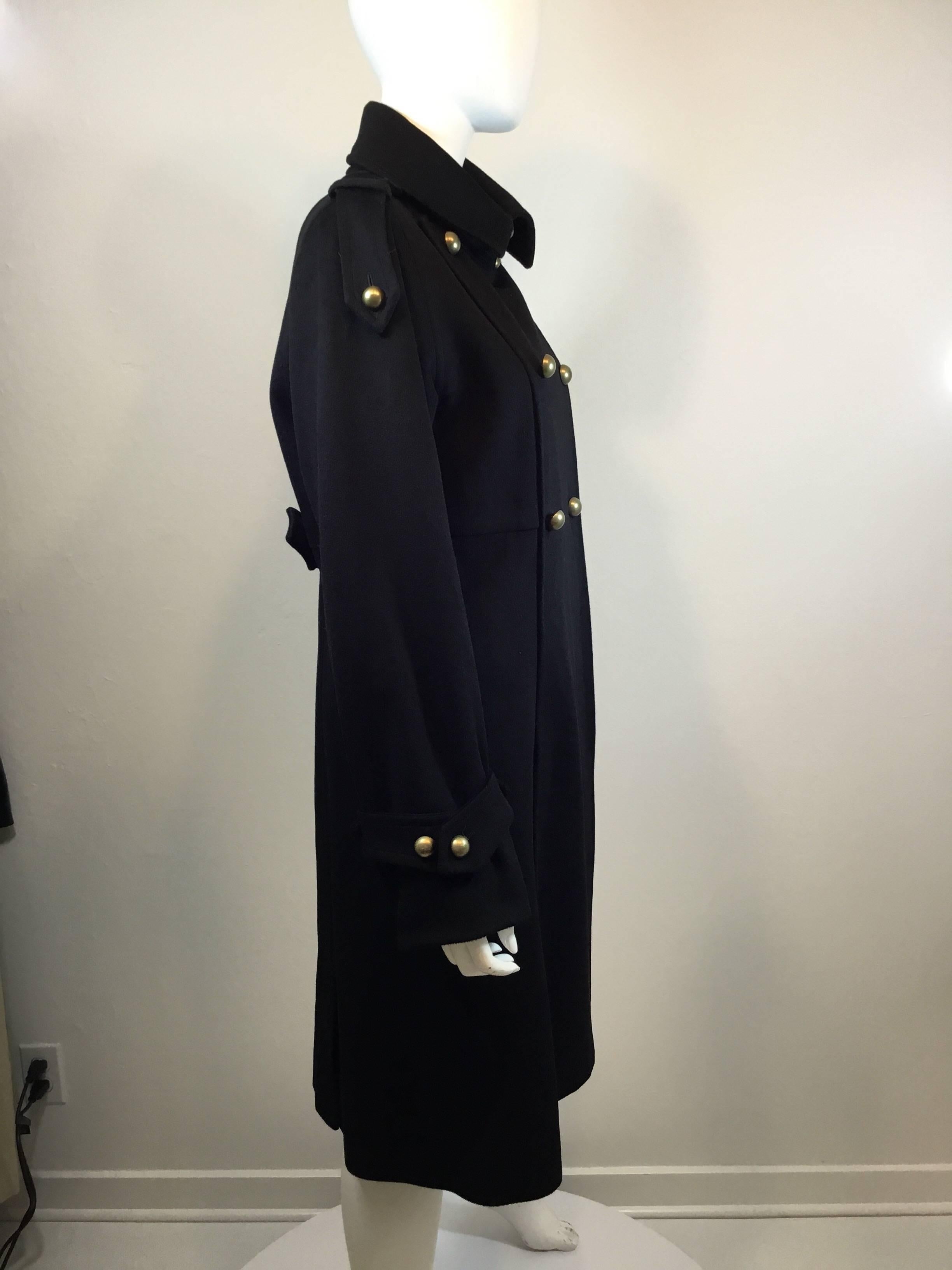 Black Yves Saint Laurent Coat