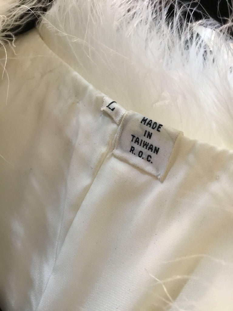 Vintage White Maribou Ostrich Coat at 1stdibs