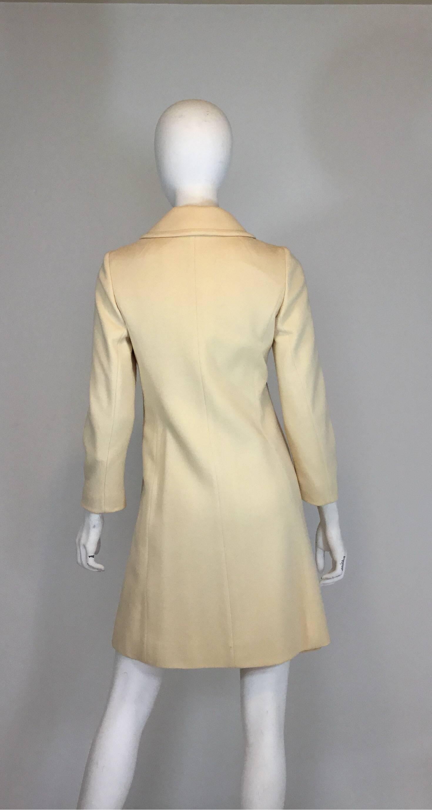 Beige Lilli Ann Knitwear Vintage Grid Coat and Dress Set