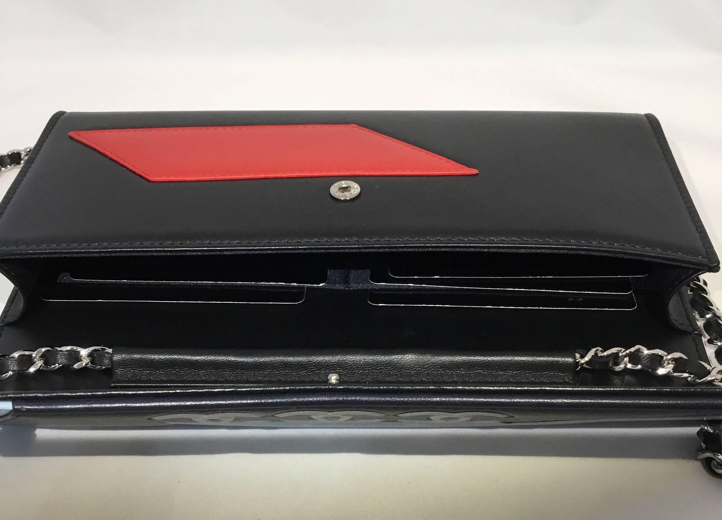 Chanel Airline Lambskin Wallet on a Chain Bag, Spring 2016 5