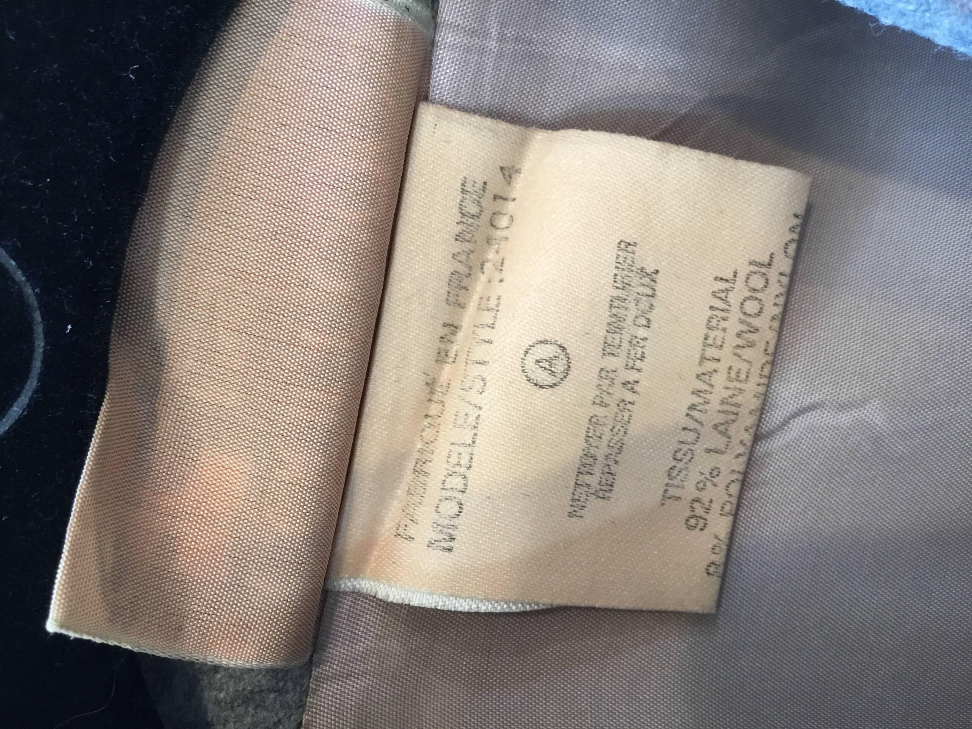 Courreges Gray Wool Belted Vintage Coat 2
