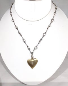 Jes Maharry 14k Diamond Heart Pendant Necklace