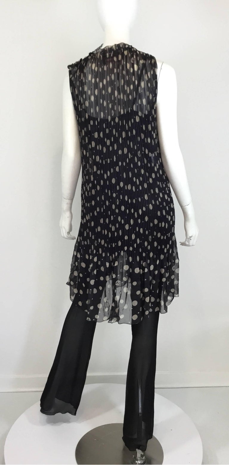 Chanel Chiffon Polka Dot Dress and Jumpsuit, 2000 For Sale at 1stDibs ...