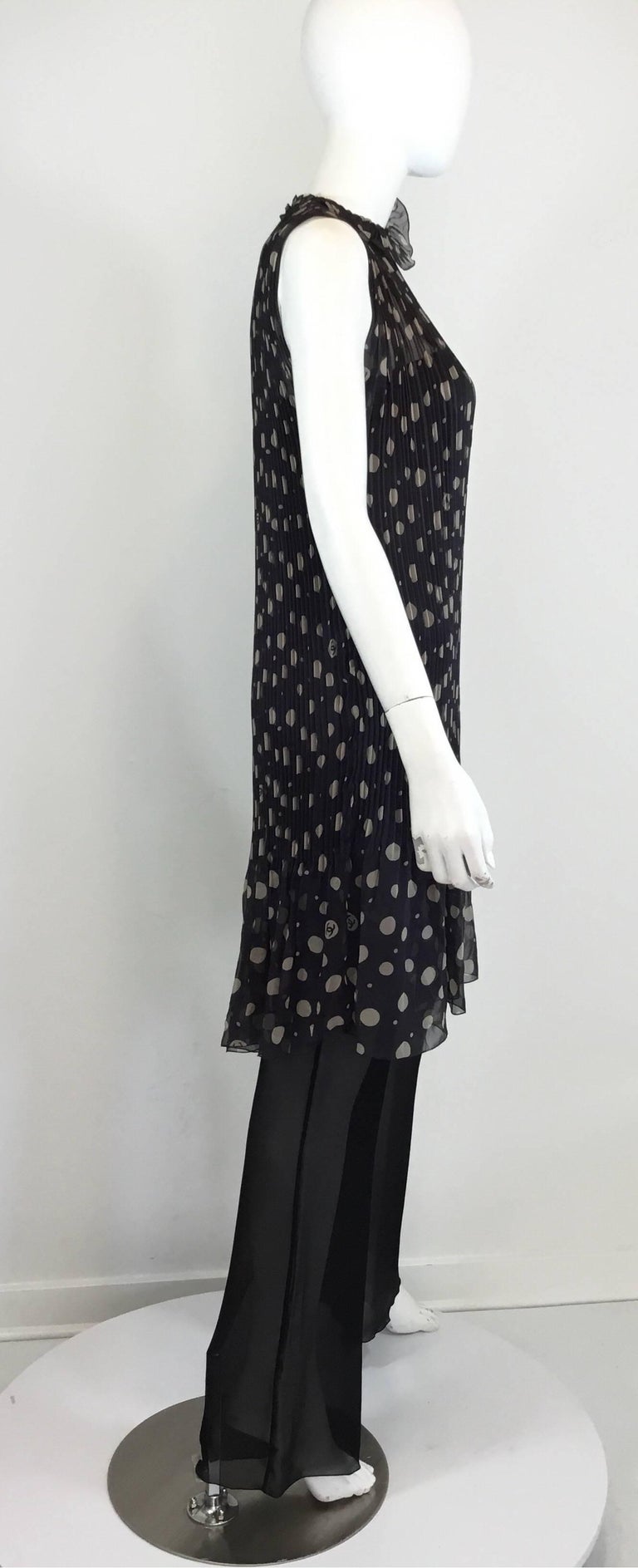 Chanel Chiffon Polka Dot Dress and Jumpsuit, 2000 For Sale at 1stDibs ...