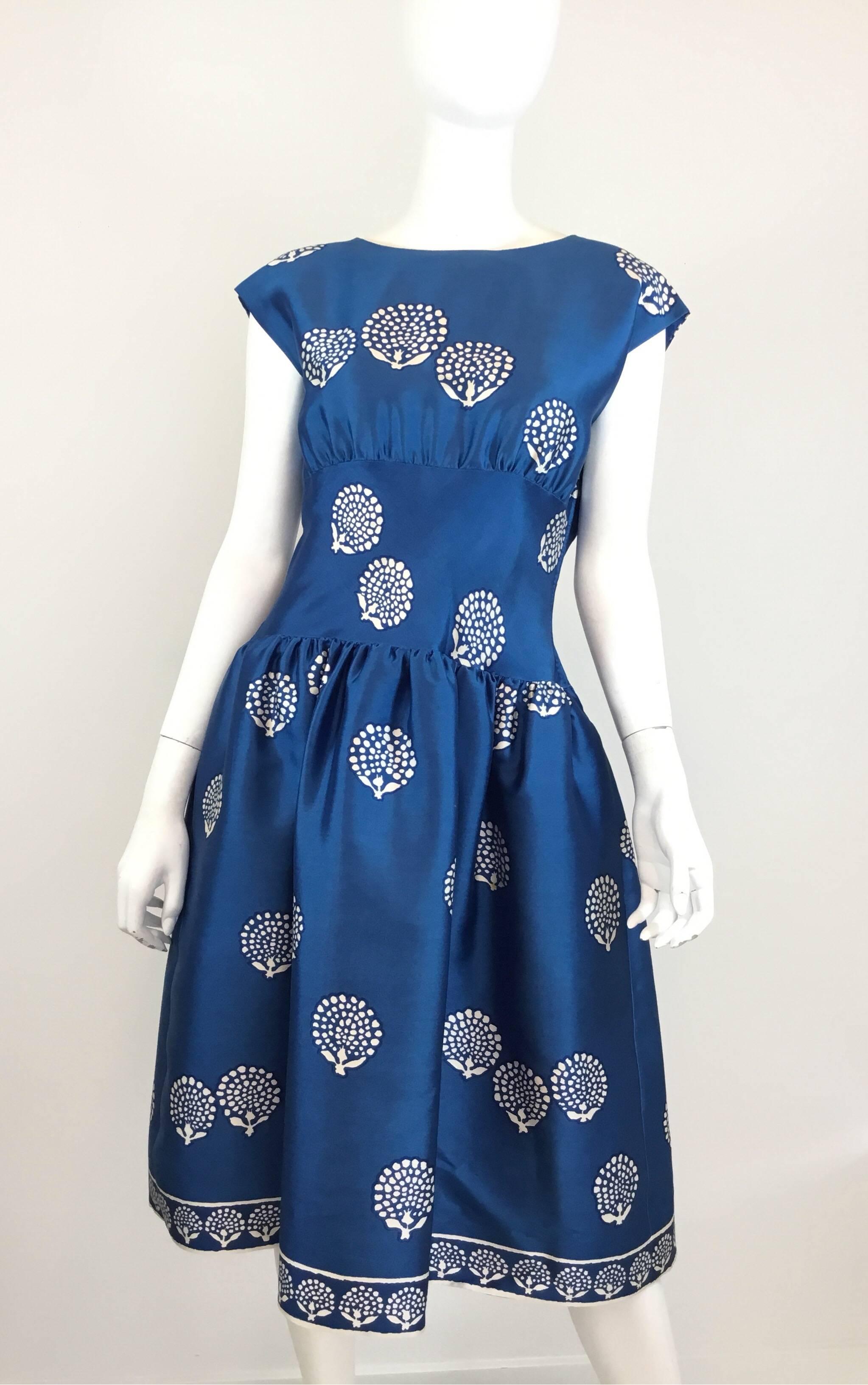 1950s silk dress