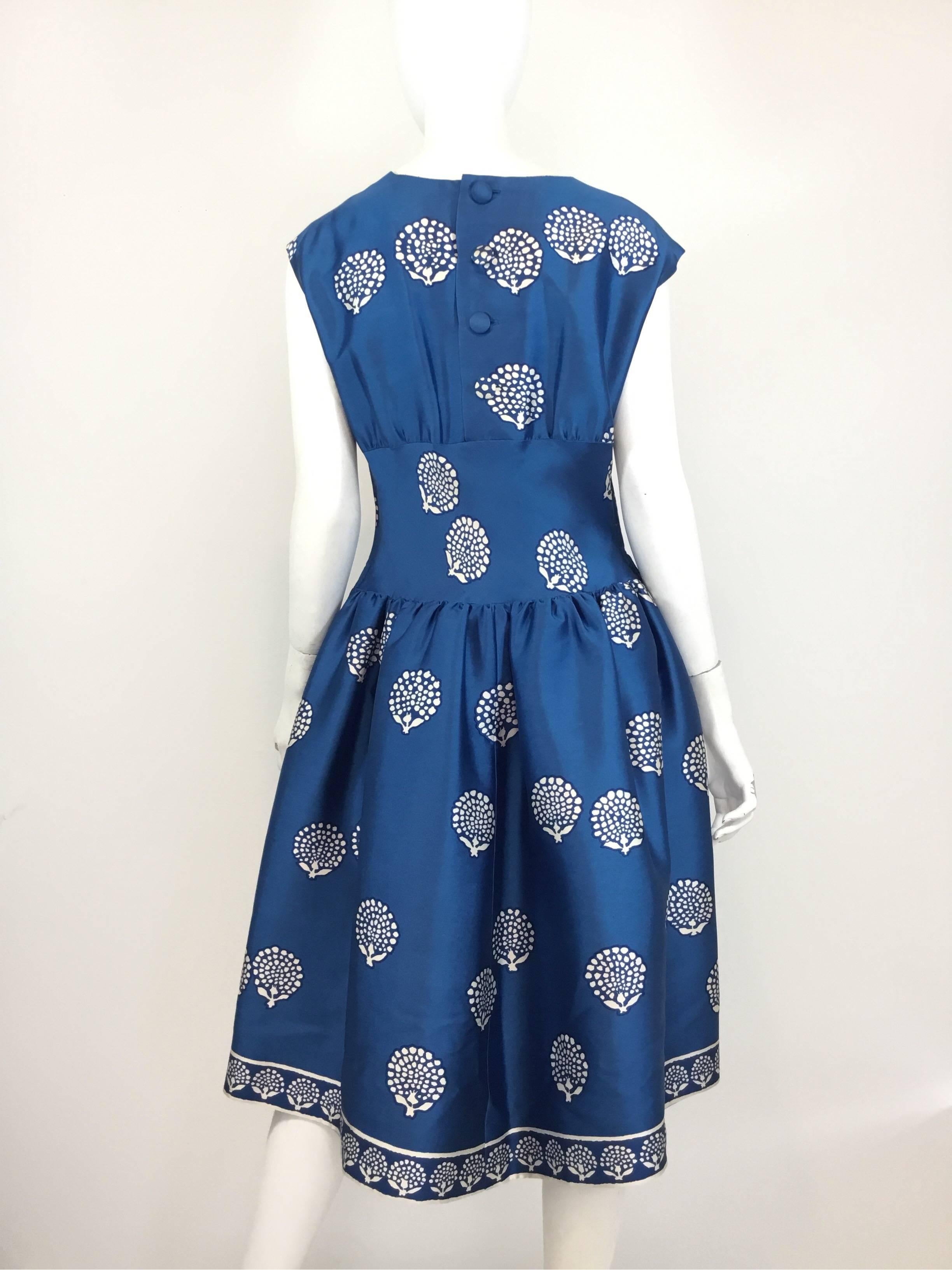 Norman Norell 1950s' Silk Dress In Good Condition In Carmel, CA