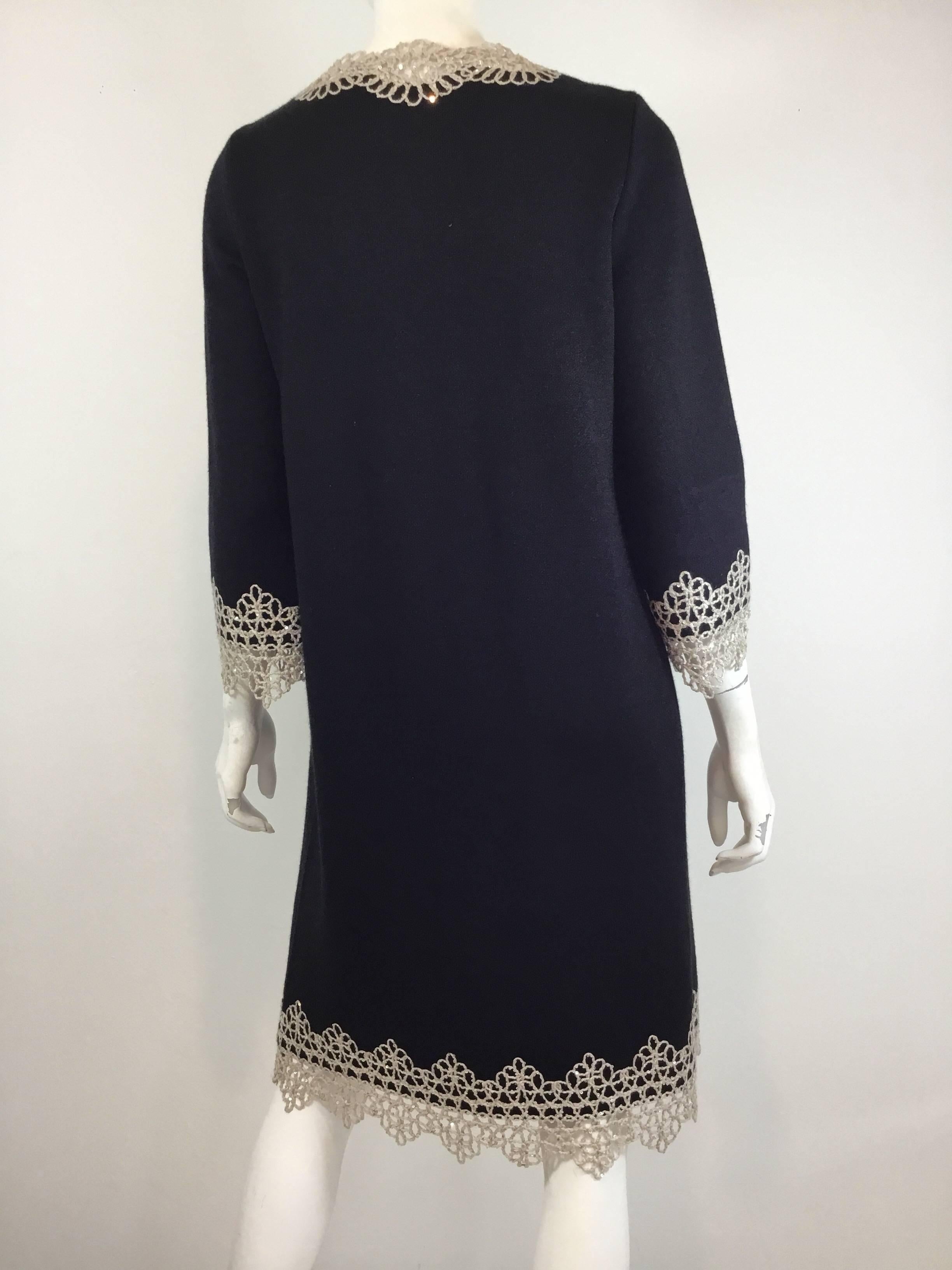 Oscar de la Renta Embellished Knit Sweater Coat, Fall 2013 In Excellent Condition In Carmel, CA