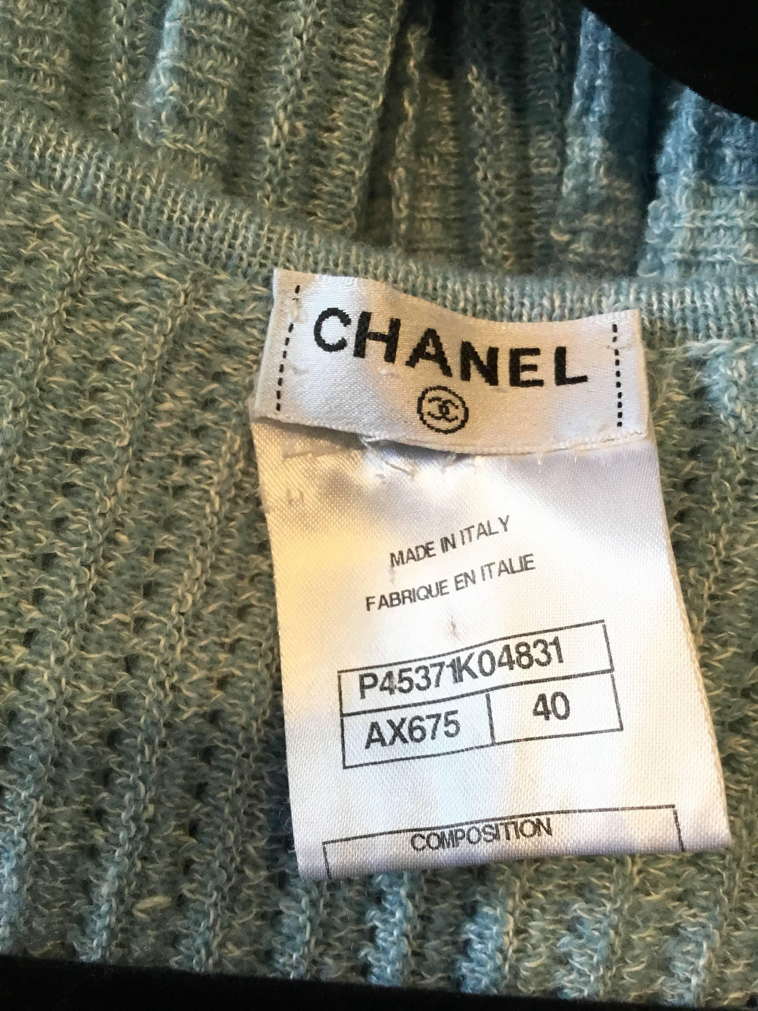 Chanel Plissee-Strickkleid aus Kaschmirmischung 2