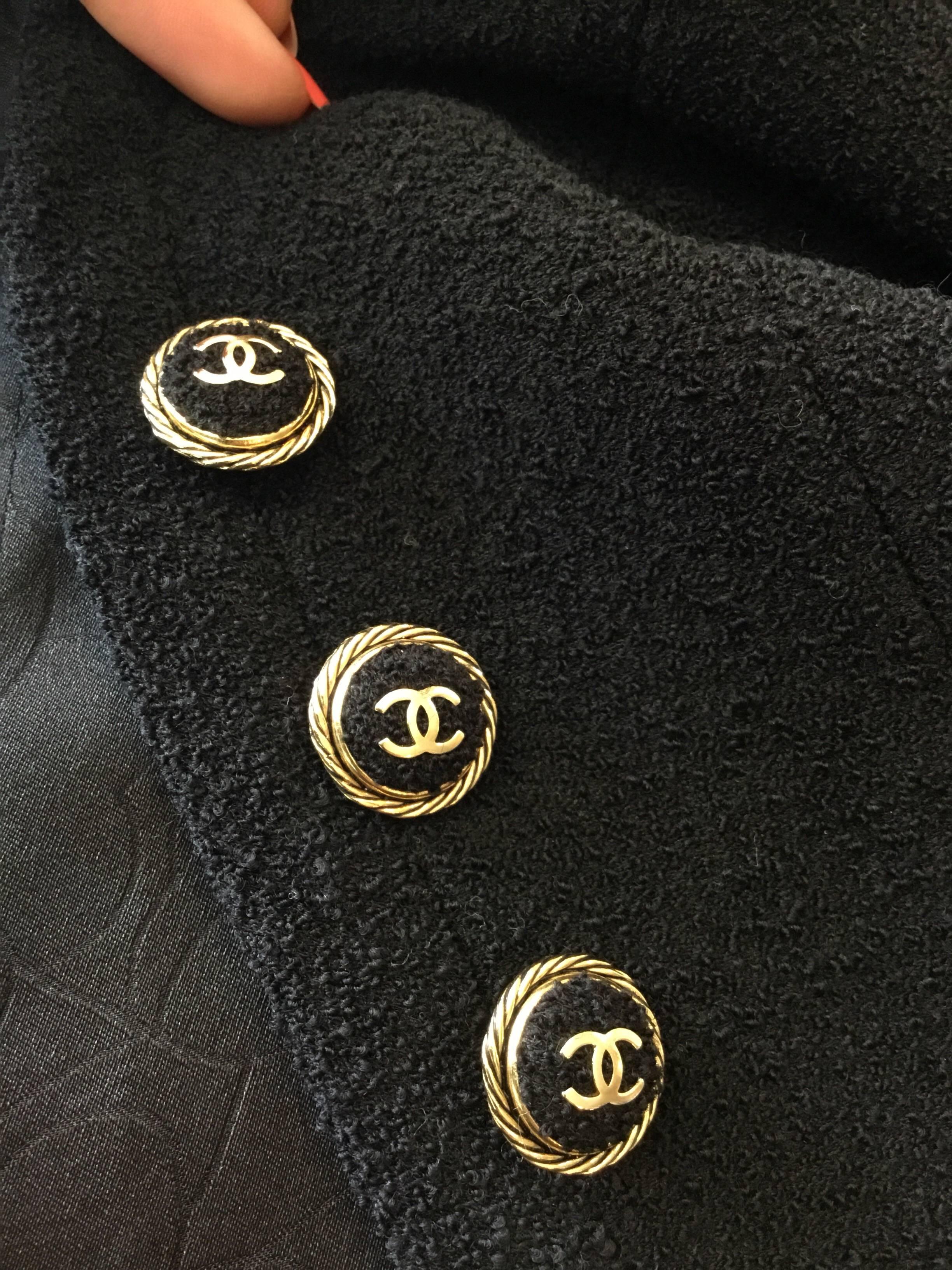 Women's Chanel Gold Button Jacket with three-quarter Sleeves, 2007 