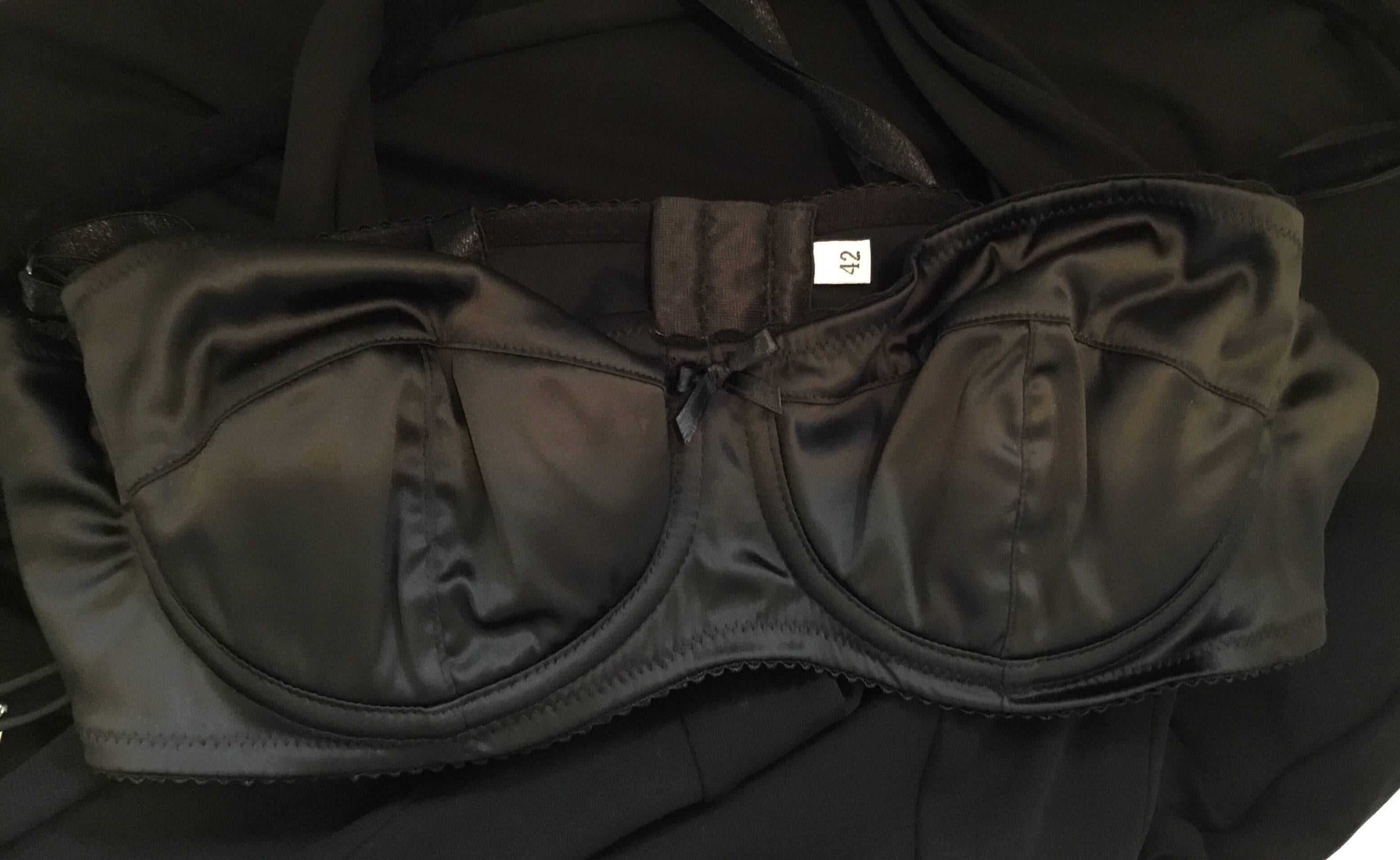 Dolce & Gabbana Jersey Dress with Peekaboo Bra  In Excellent Condition In Carmel, CA