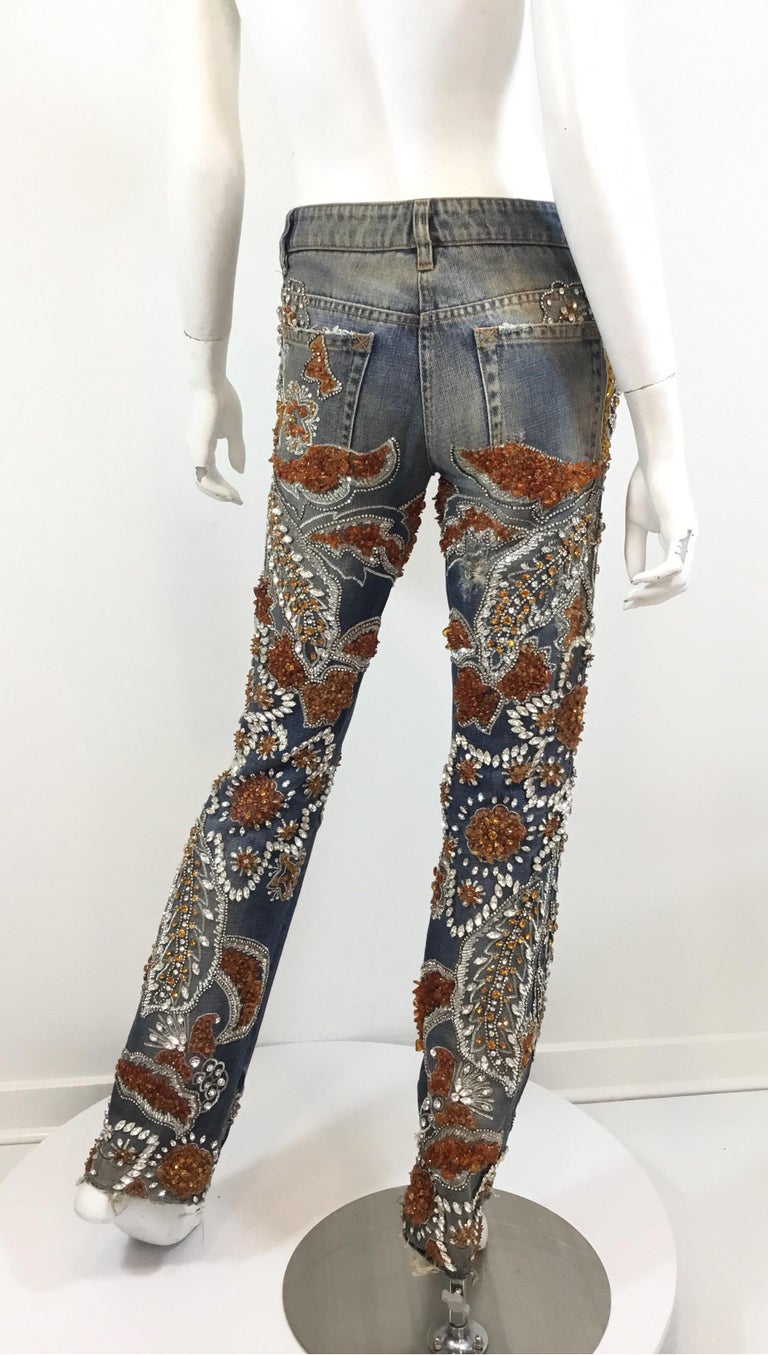 2005 Dolce & Gabbana Side Button Jeans