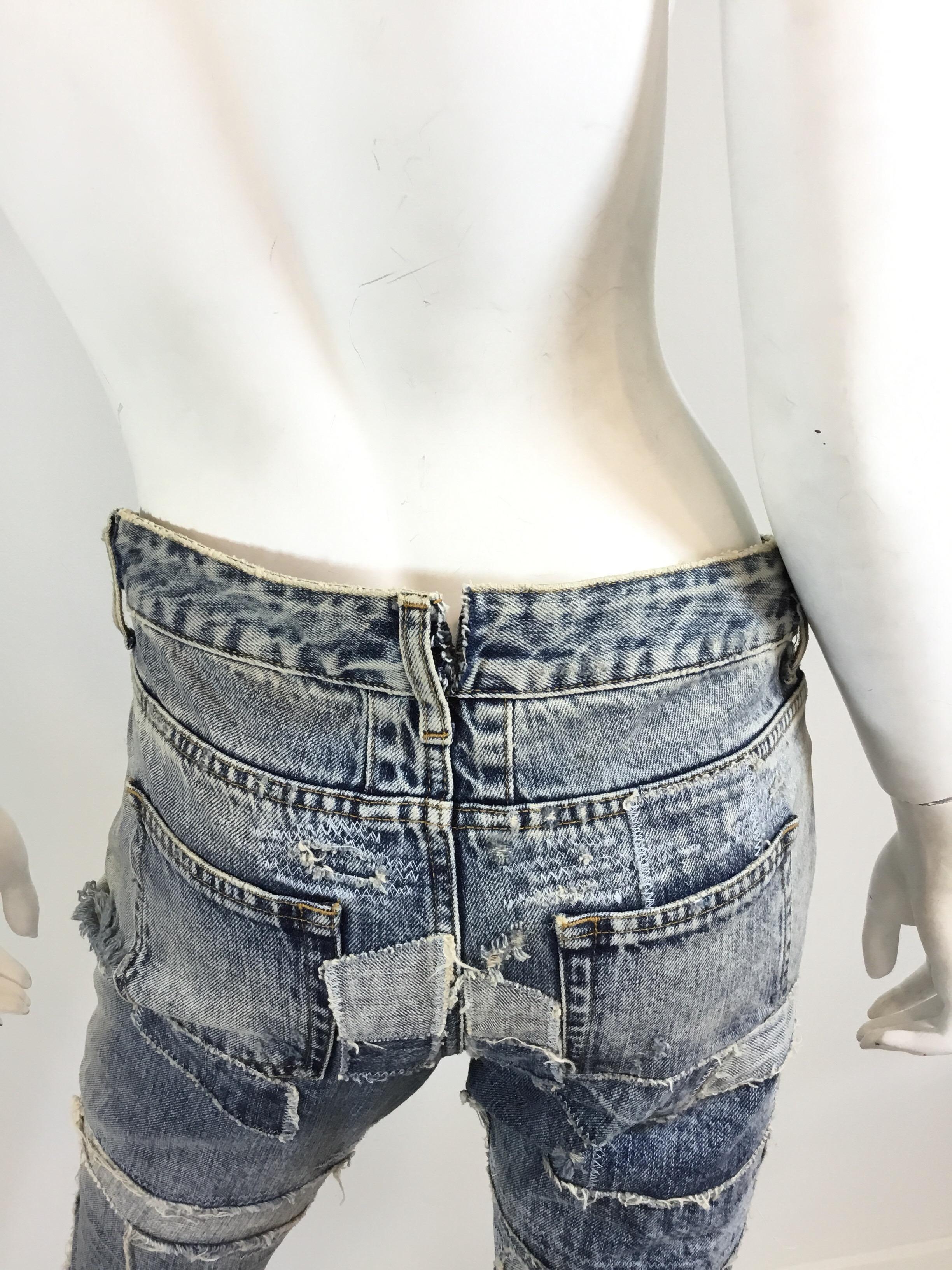 saint laurent biker jeans