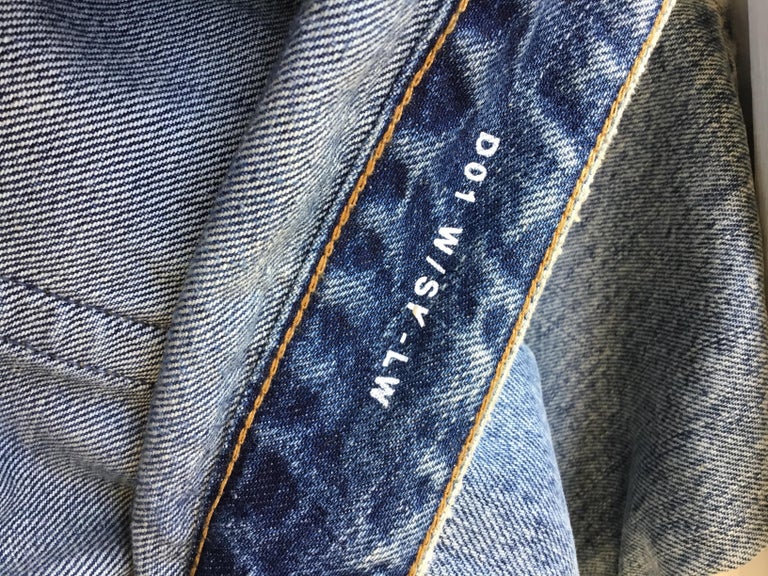 Saint Laurent 2014 Denim Patchwork Jeans at 1stDibs