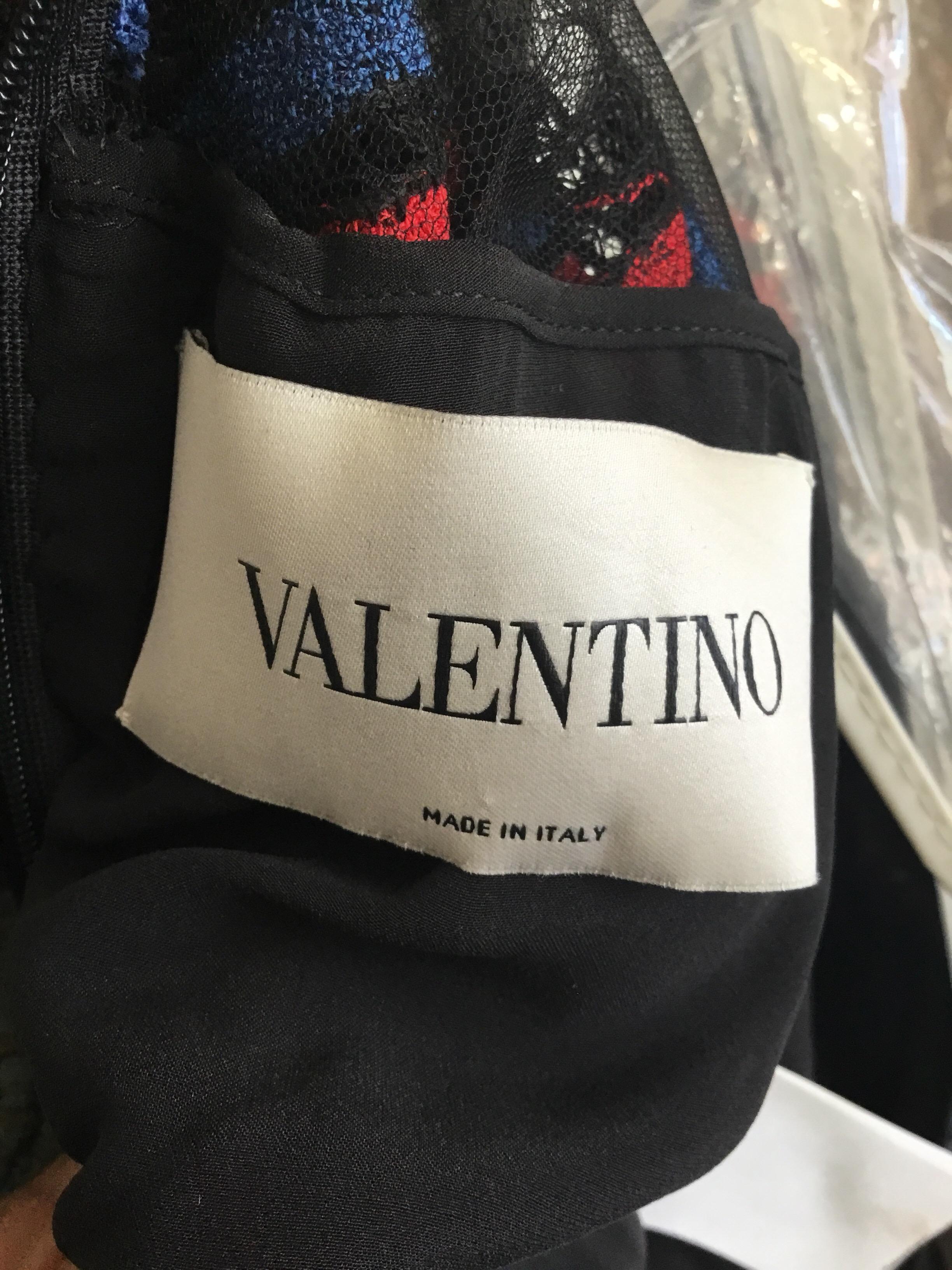 Black Valentino Embroidered Dress, Runway Spring Summer 2014