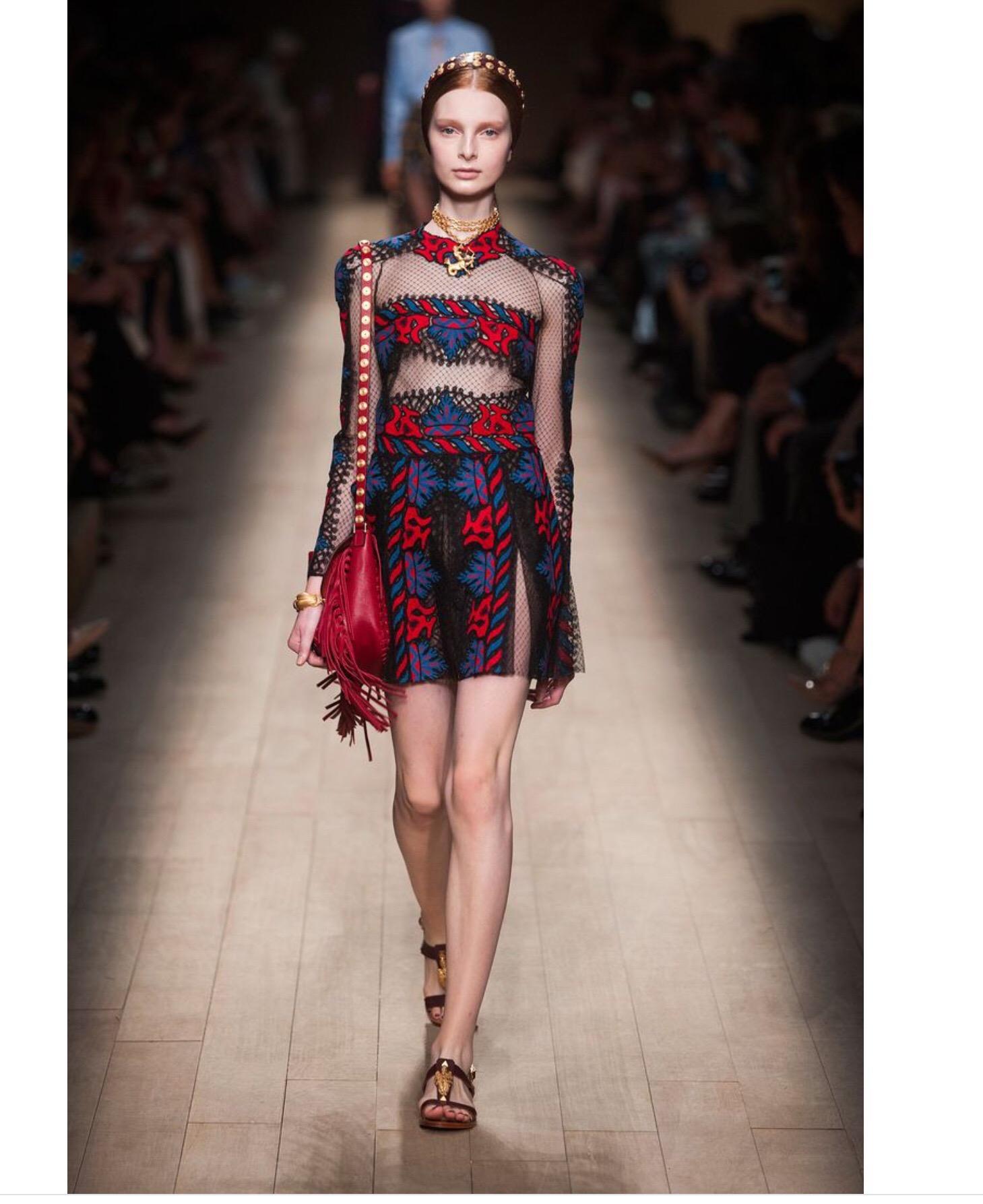 Valentino Embroidered Dress, Runway Spring Summer 2014 1