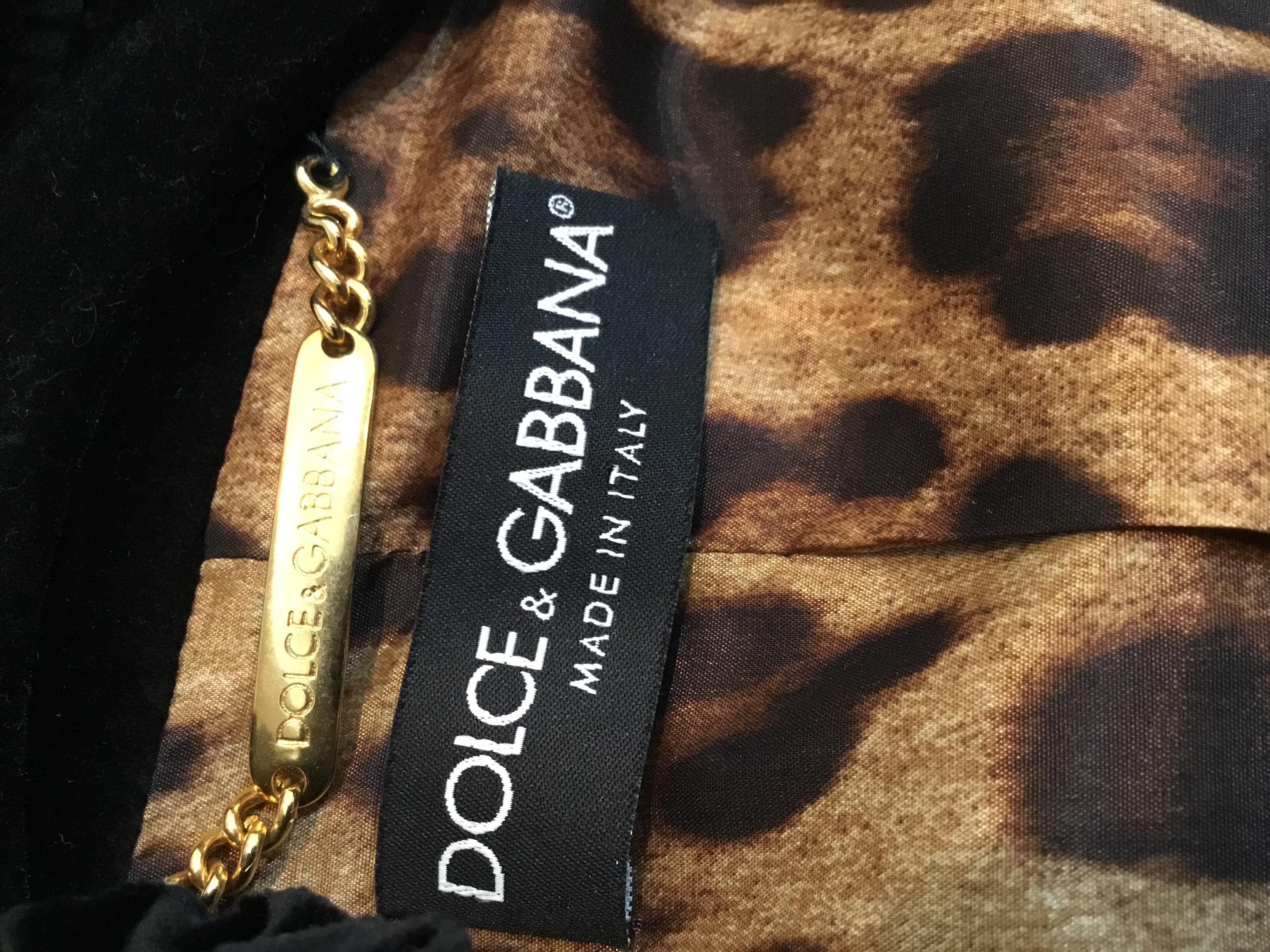 Women's Dolce & Gabbana Velvet Jacket with Ruffle Trim