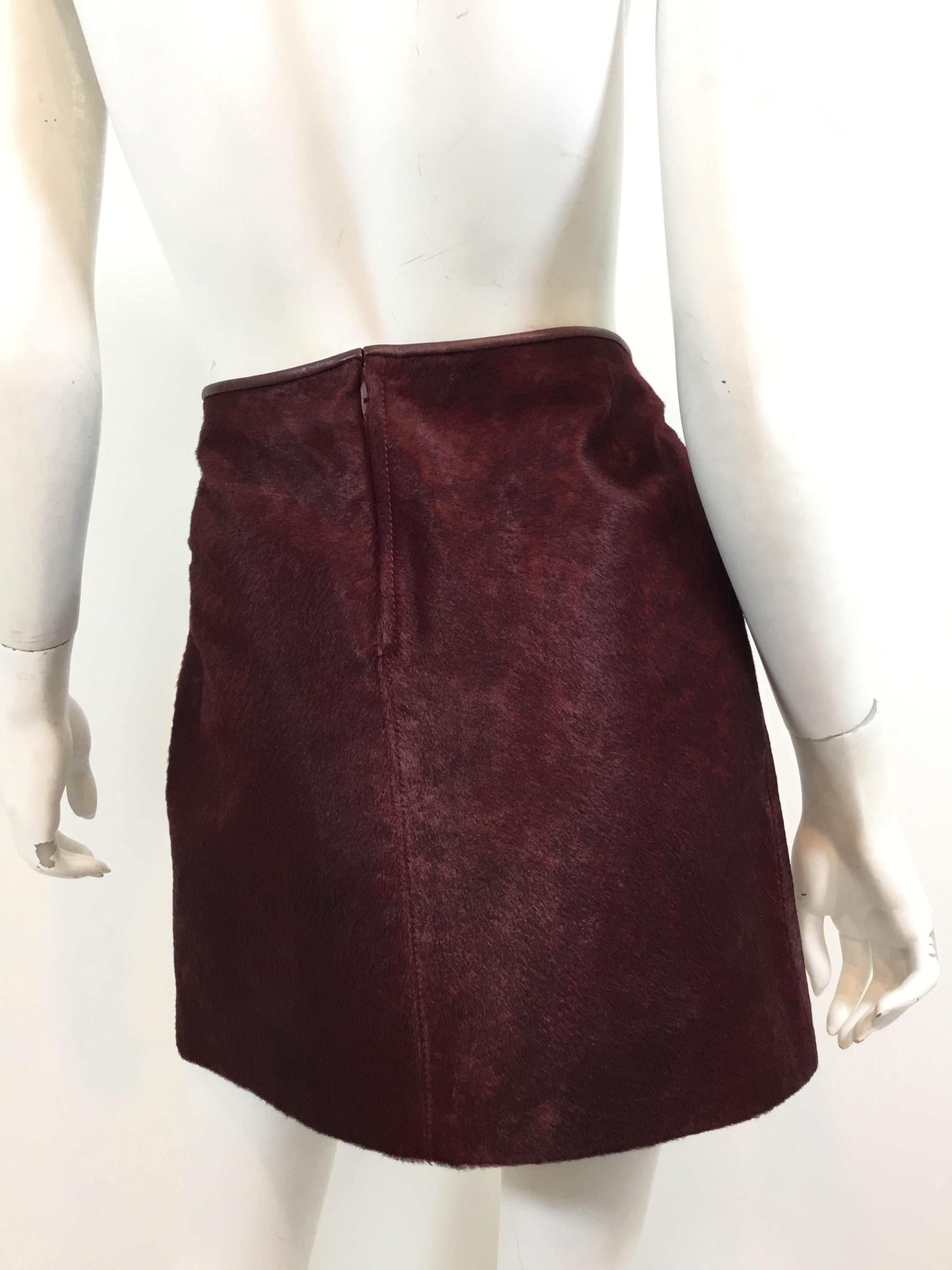 Dolce & Gabbana Pony Fur Mini Skirt Circa 1990’s  In Excellent Condition In Carmel, CA