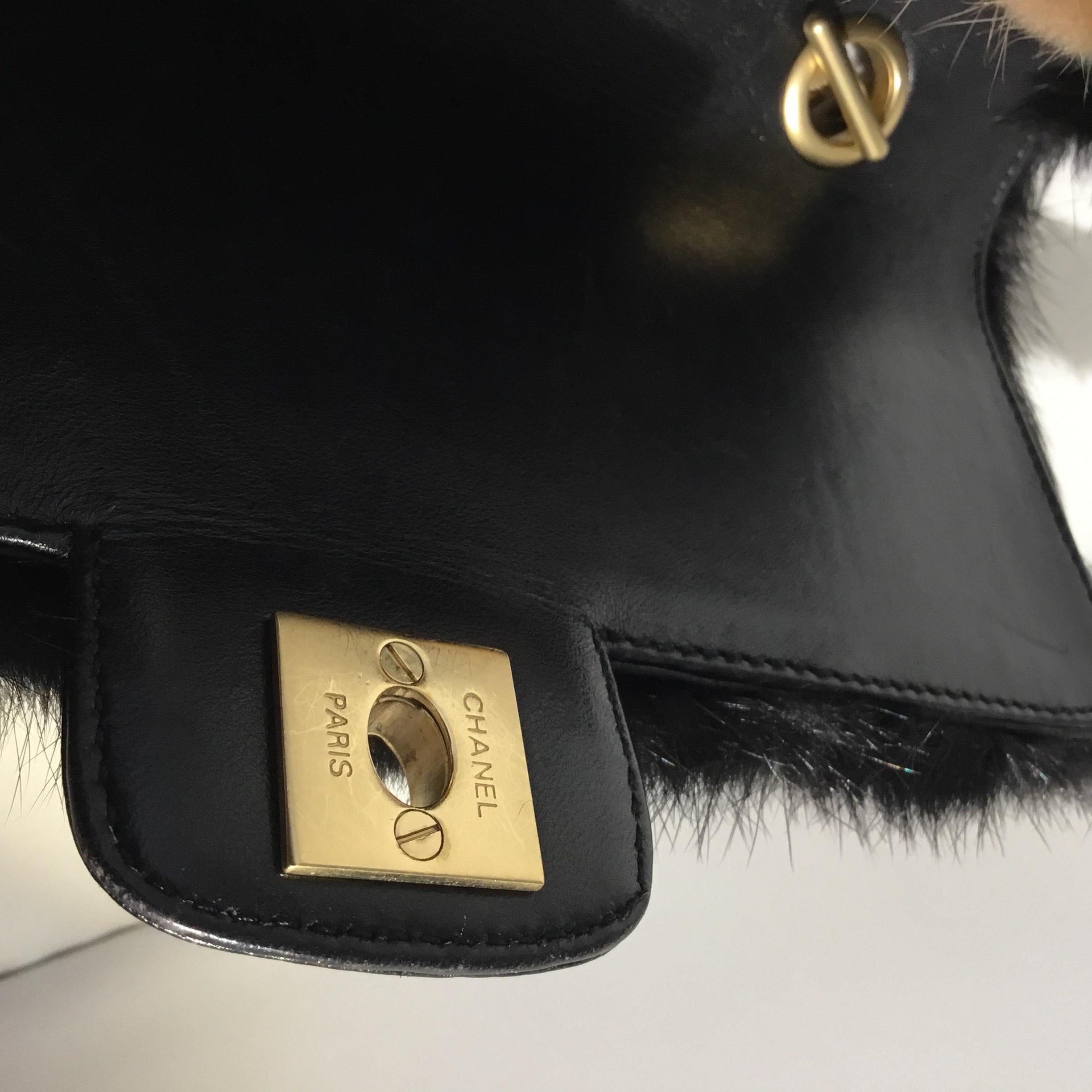 Chanel Mink Fur Chain Handle Bag 2001 A Collection at 1stDibs