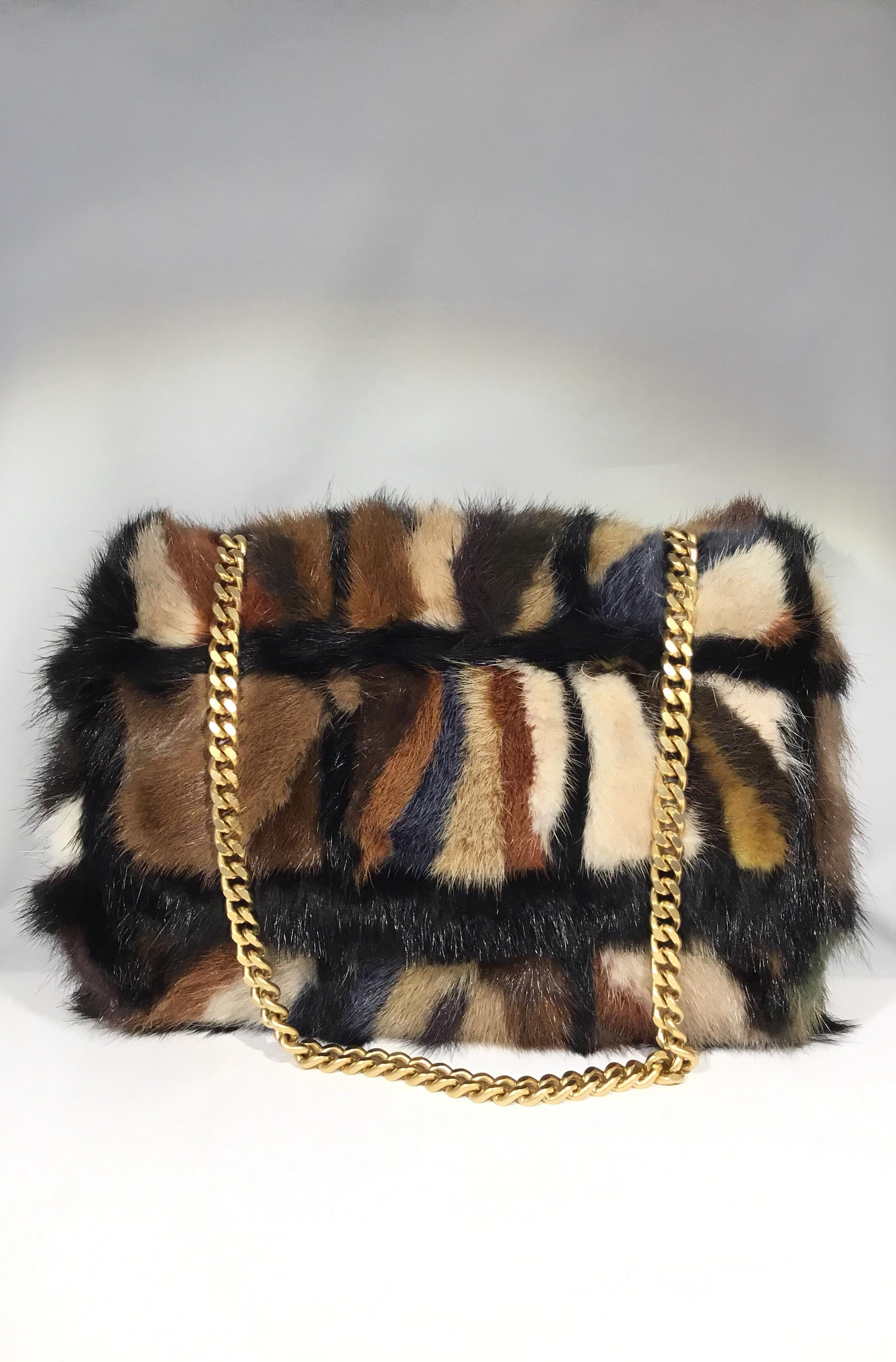 Chanel Mink Fur Chain Handle Bag 2001 A Collection 2