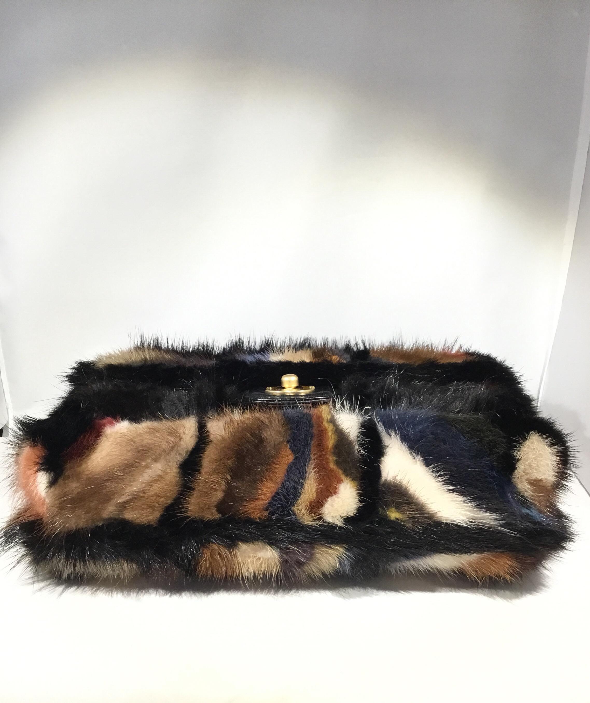 Chanel Mink Fur Chain Handle Bag 2001 A Collection 4