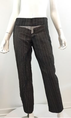Jean Paul Gaultier Pinstriped Pants on Pants