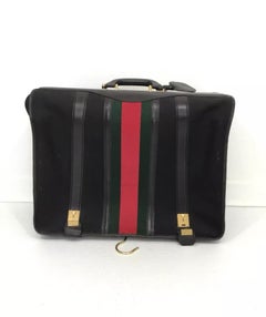 Gucci Vintage Garment Suit Case Red/Green Web